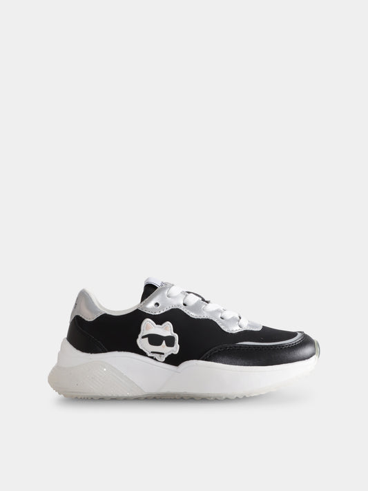 Sneakers nere per bambina con Choupette,Karl Lagerfeld Kids,Z30373 09B