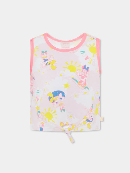 Canotta rosa per bambina con stampa Disney,Billieblush,U20564 464