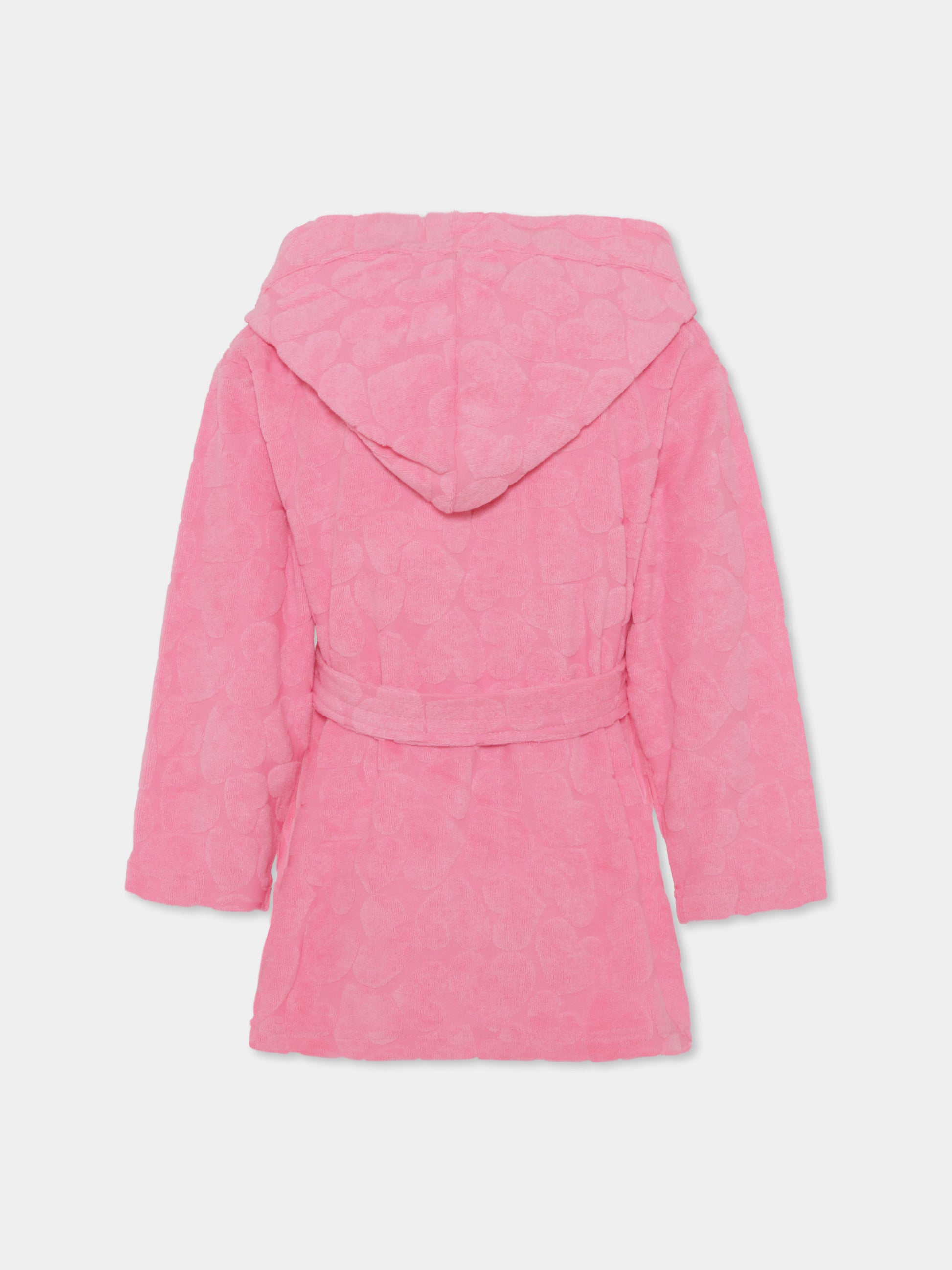 Accappatoio rosa per bambina con cuori,Billieblush,U20639 462