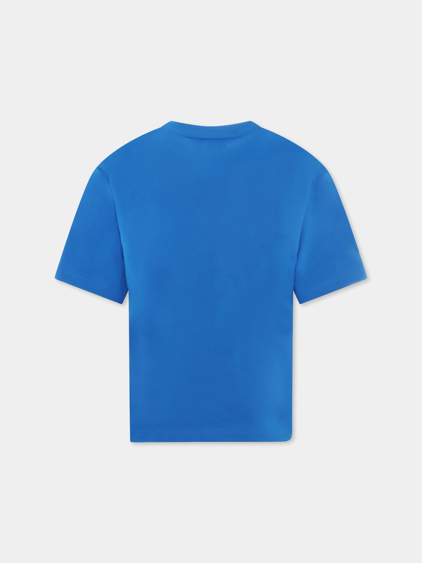 T-shirt azzurra per bambino con logo,Marc Jacobs,W60212 873