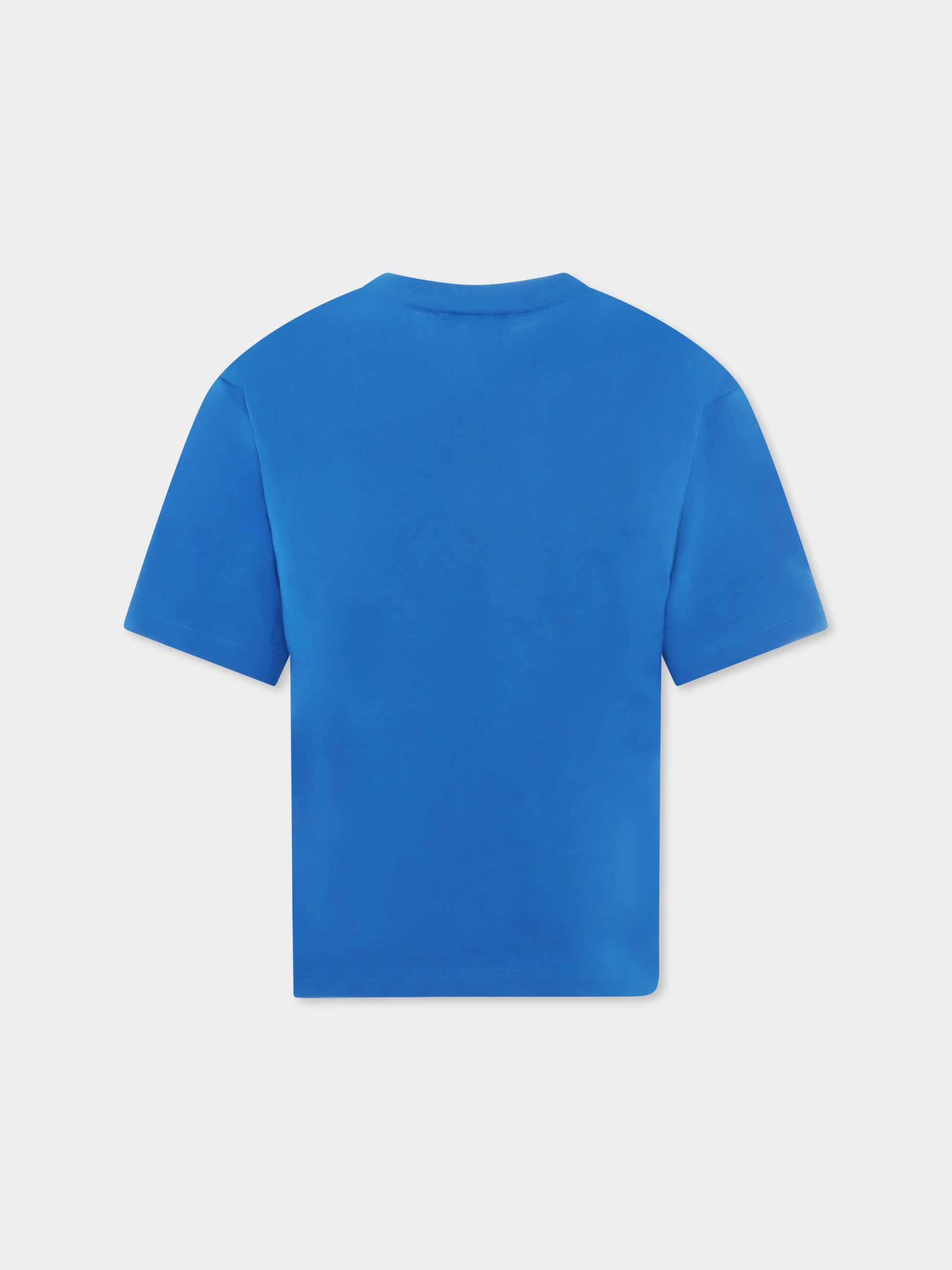 T-shirt azzurra per bambino con logo,Marc Jacobs,W60212 873