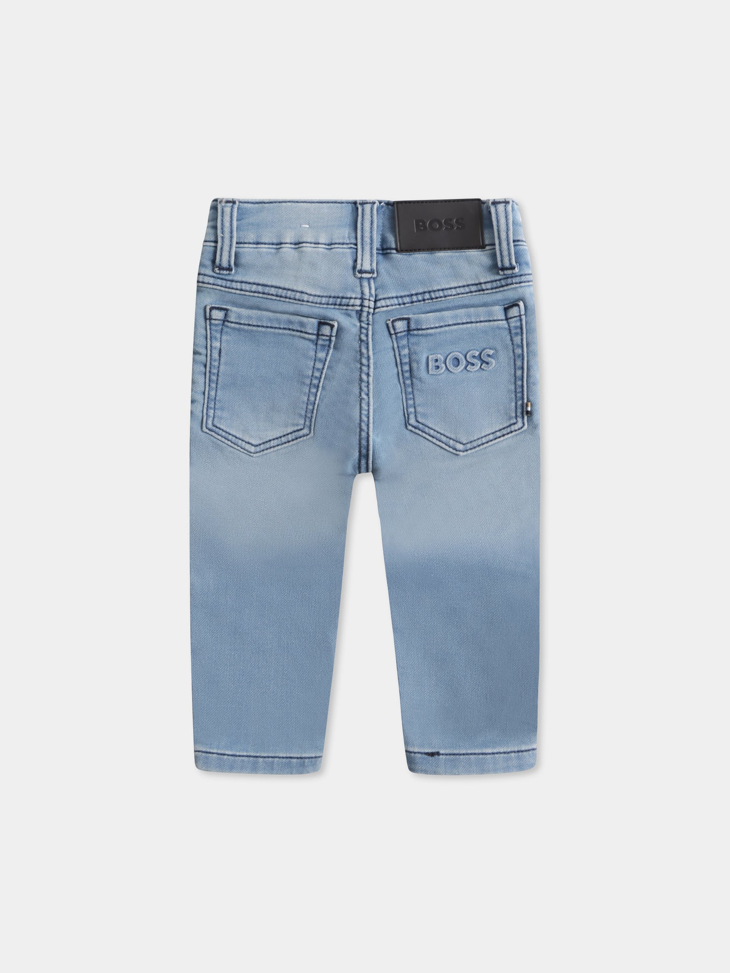 Jeans denim per neonato con logo,Boss,J50585 Z03