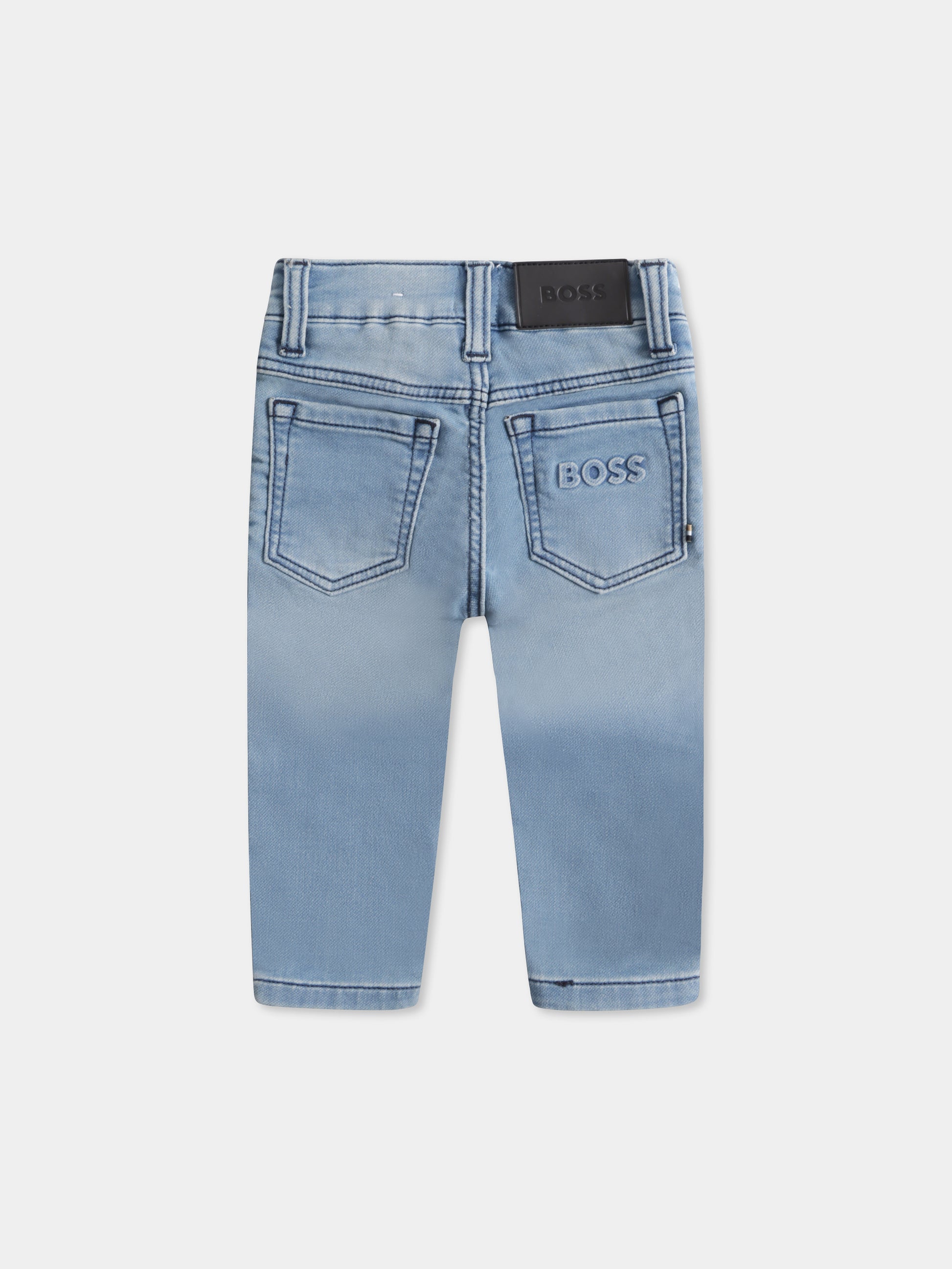 Jeans denim per neonato con logo,Boss,J50585 Z03
