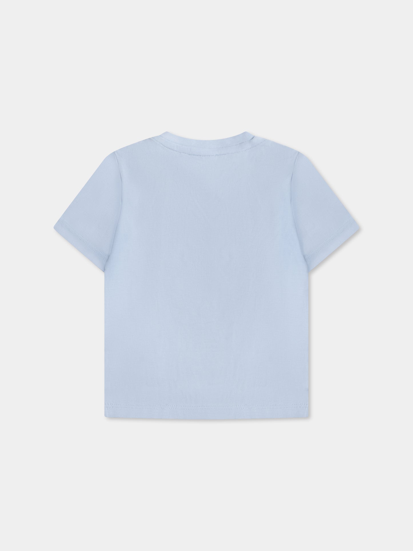 T-shirt celeste per neonato con logo,Boss,J50601 783