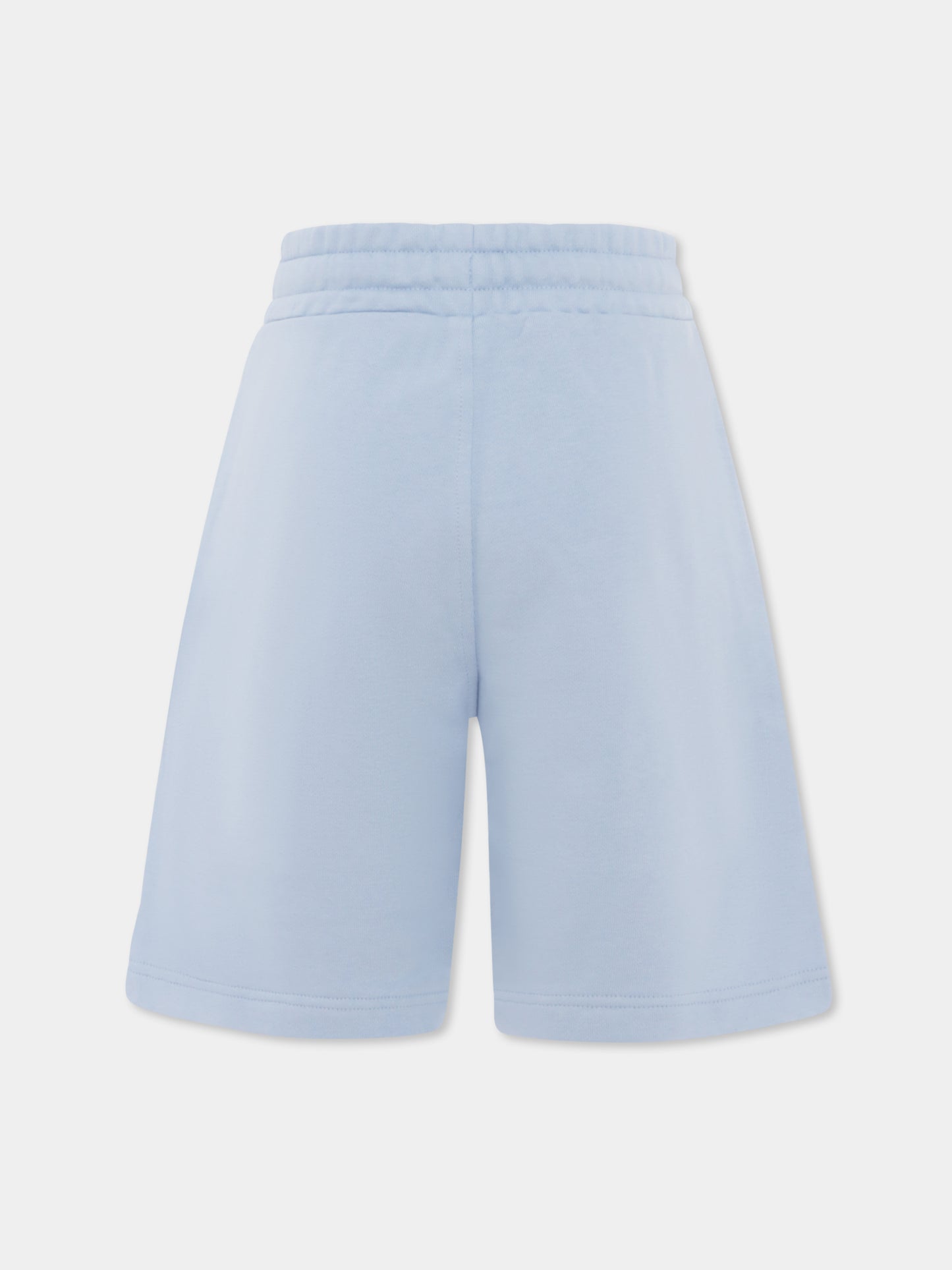 Shorts celeste per bambino con logo,Boss,J50680 783