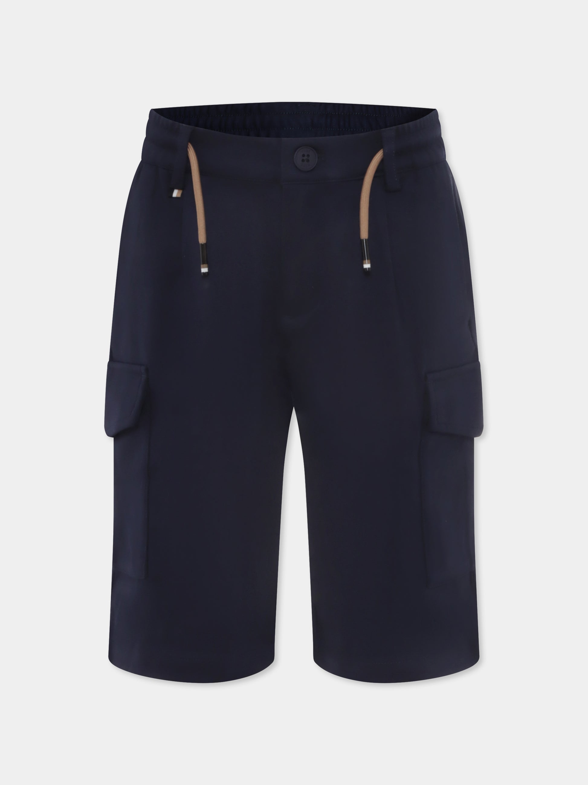 Shorts blu per bambino,Boss,J50681 849