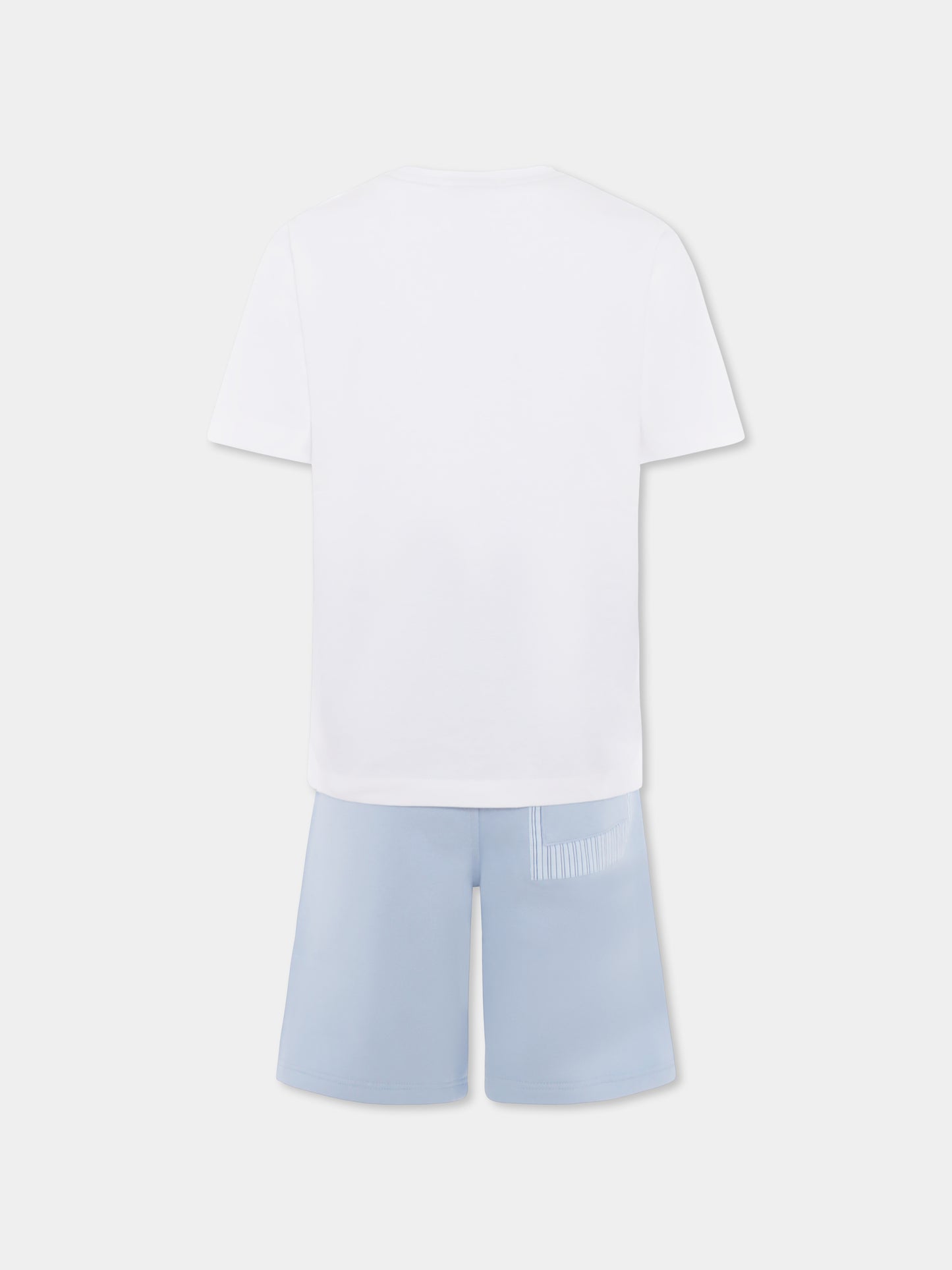 Completo bianco per bambino con logo,Boss,J50748 10P