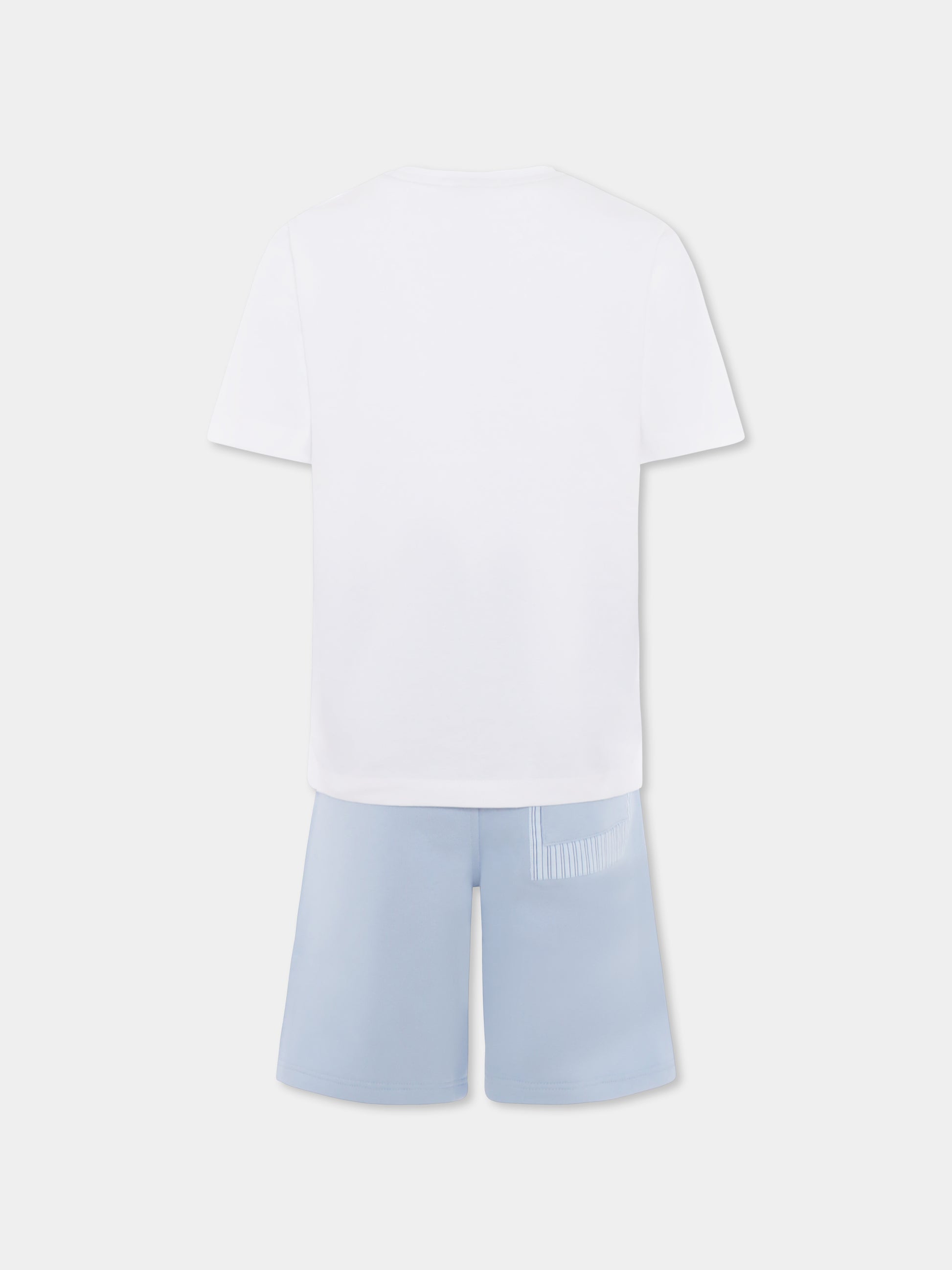 Completo bianco per bambino con logo,Boss,J50748 10P