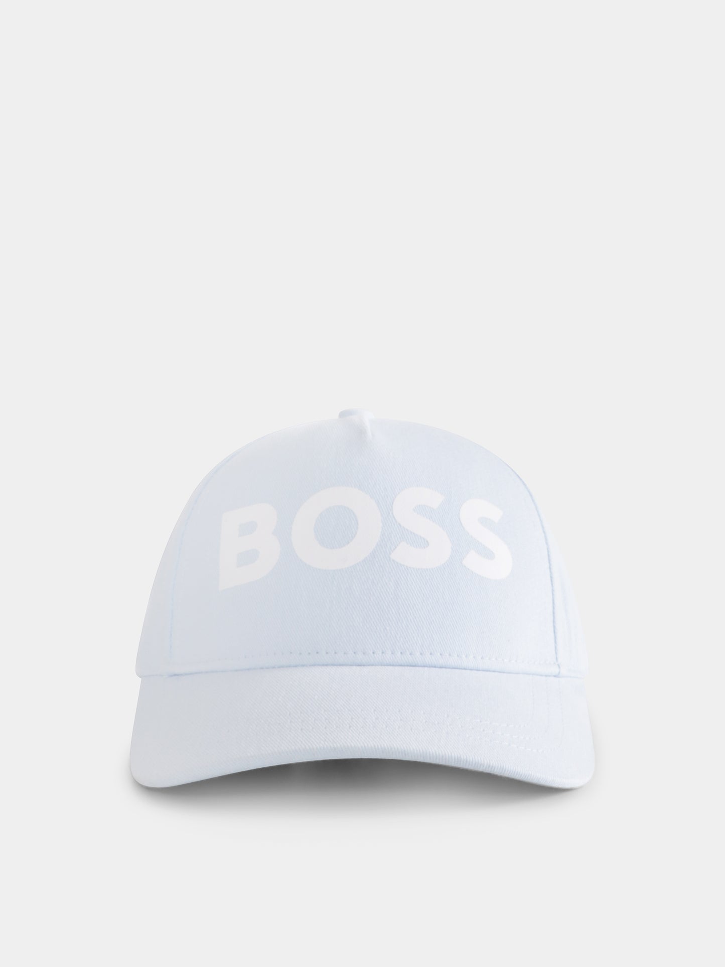 Cappello celeste per bambino con logo,Boss,J50943 783