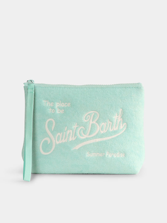 Pochette Aline verde per bambina con logo,Mc2 Saint Barth,ALI0003 04021H