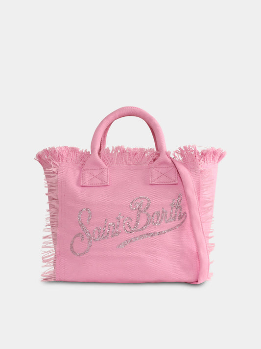 Borsa mare Colette rosa per bambina con logo,Mc2 Saint Barth,COL0001 01543H