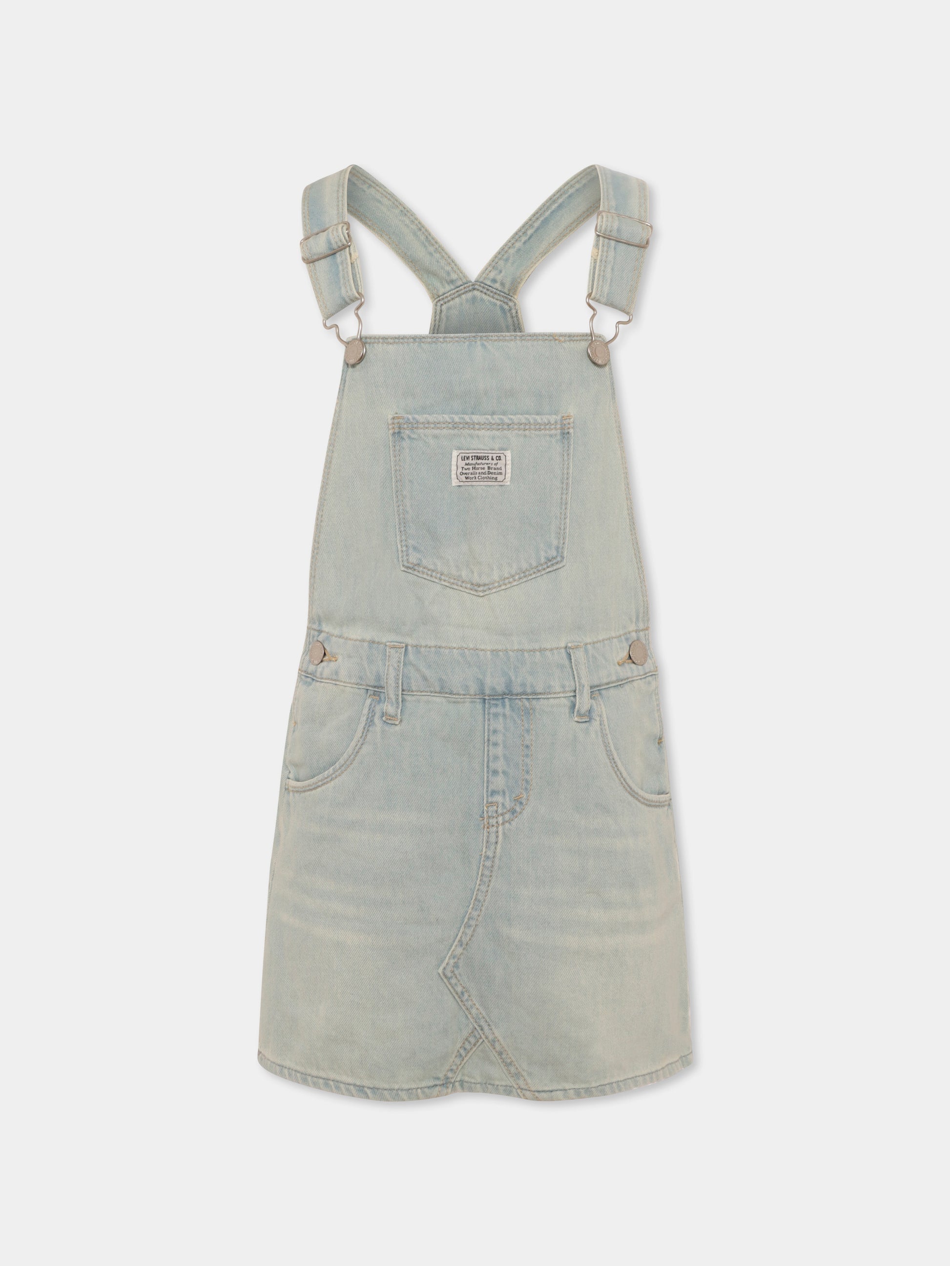 Salopette denim per bambina,Levi's Kids,LK3EH031 L6Q