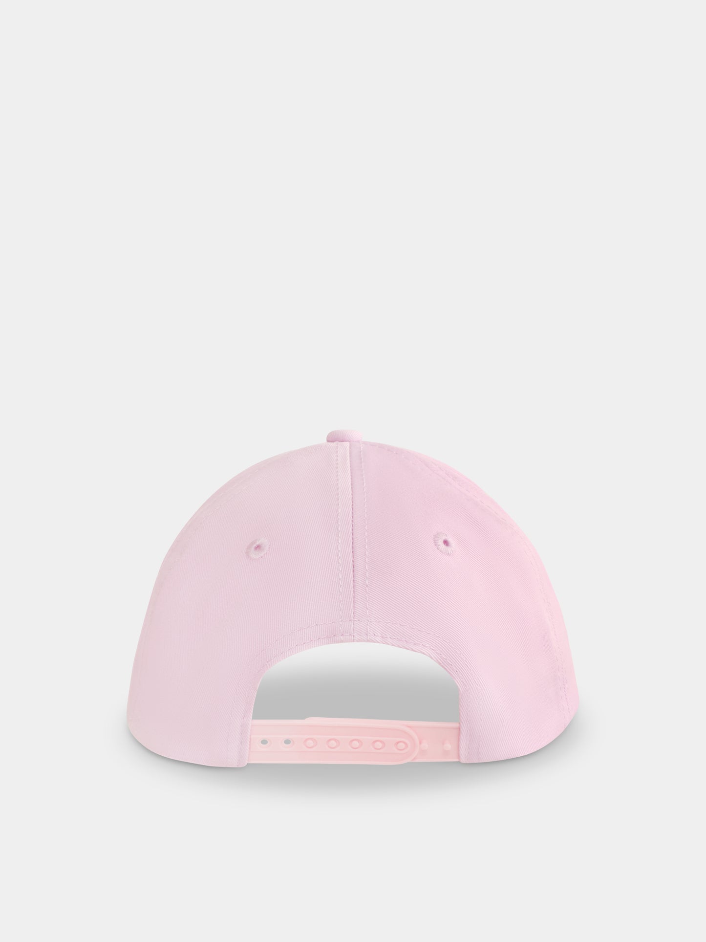 Cappello rosa per bambina con logo e smile