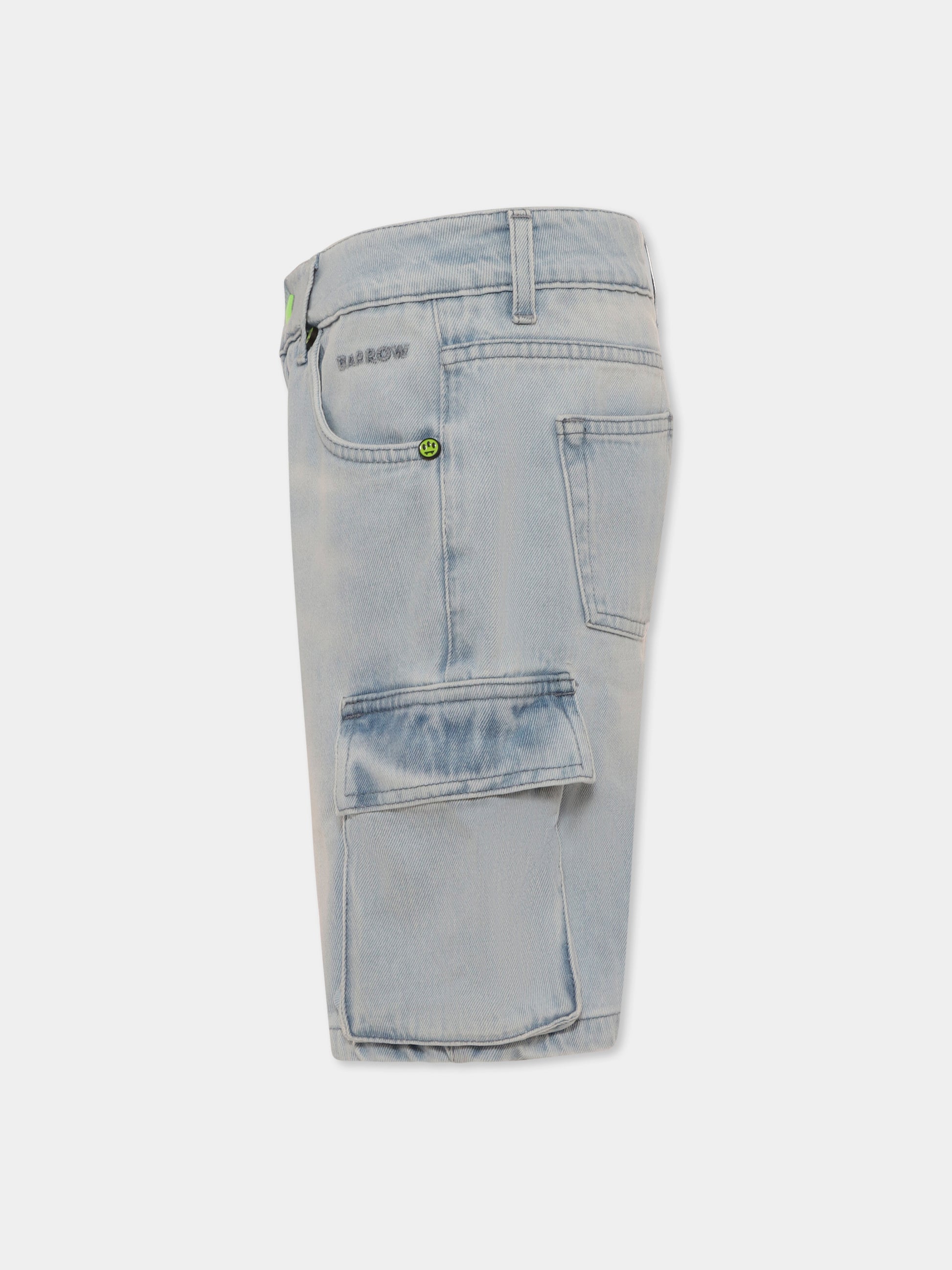 Shorts denim per bambini con logo,Barrow,S5BKJUBE005 172