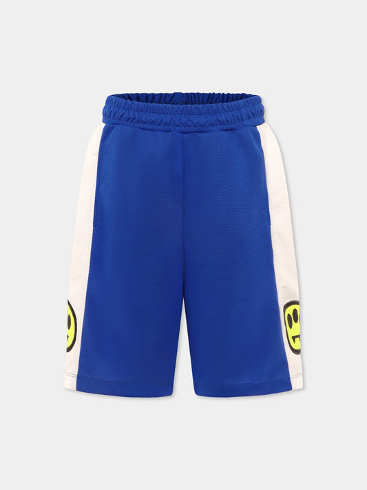 Shorts blu per bambini con smile