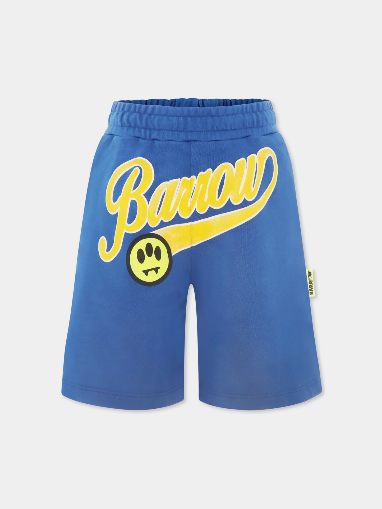 Shorts blu per bambini con logo