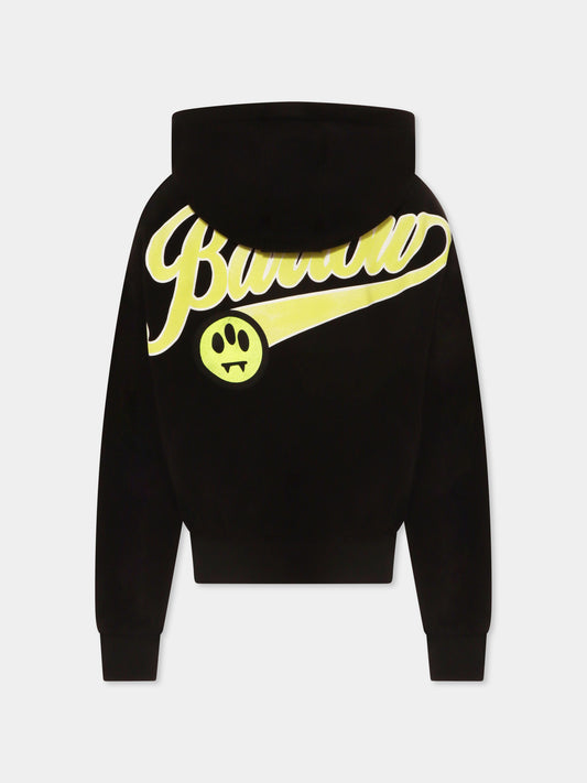 Felpa avorio per bambini con logo e smile,Barrow,S5BKJUHS041 110