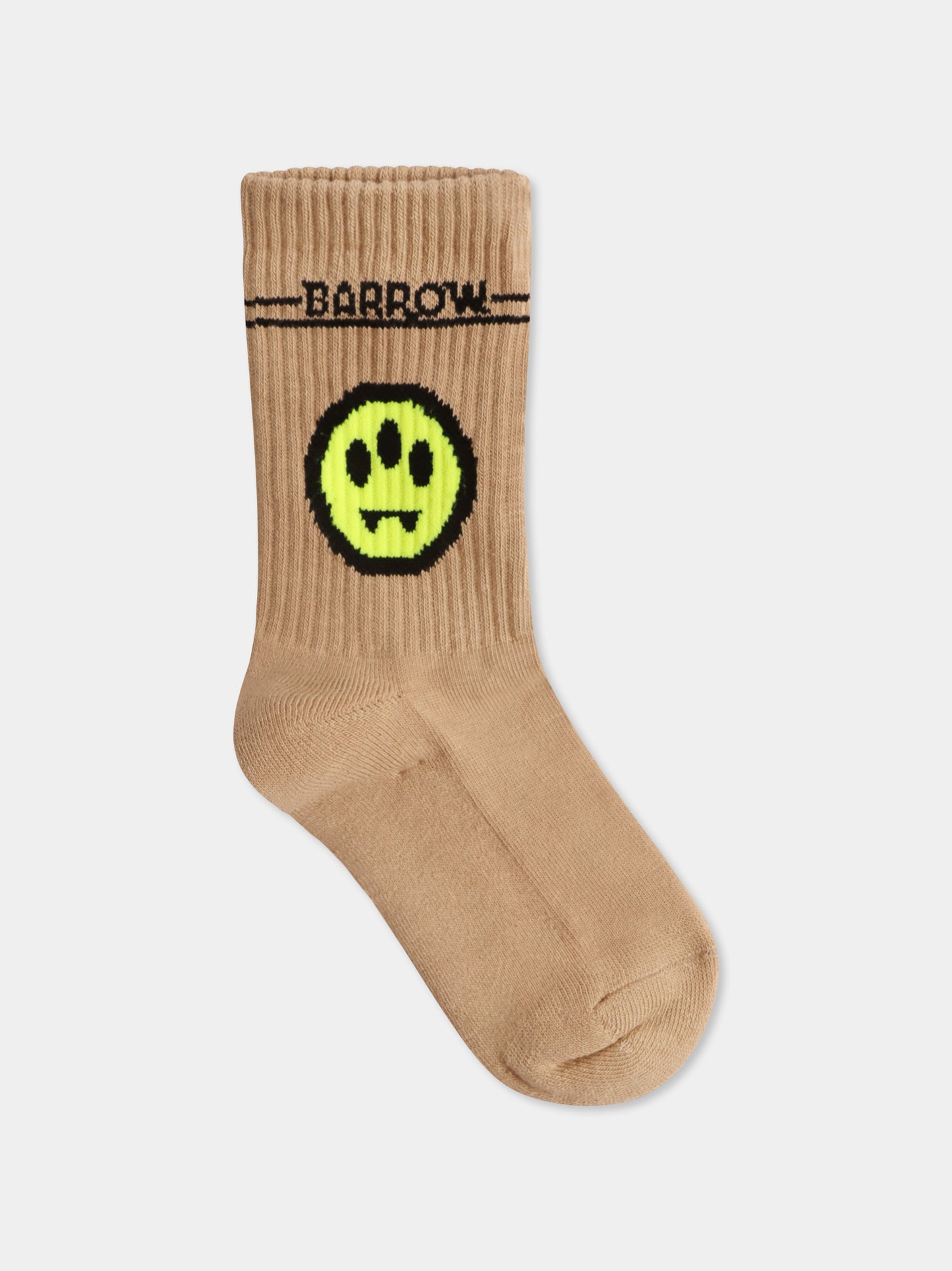 Calze beige per bambini con smile