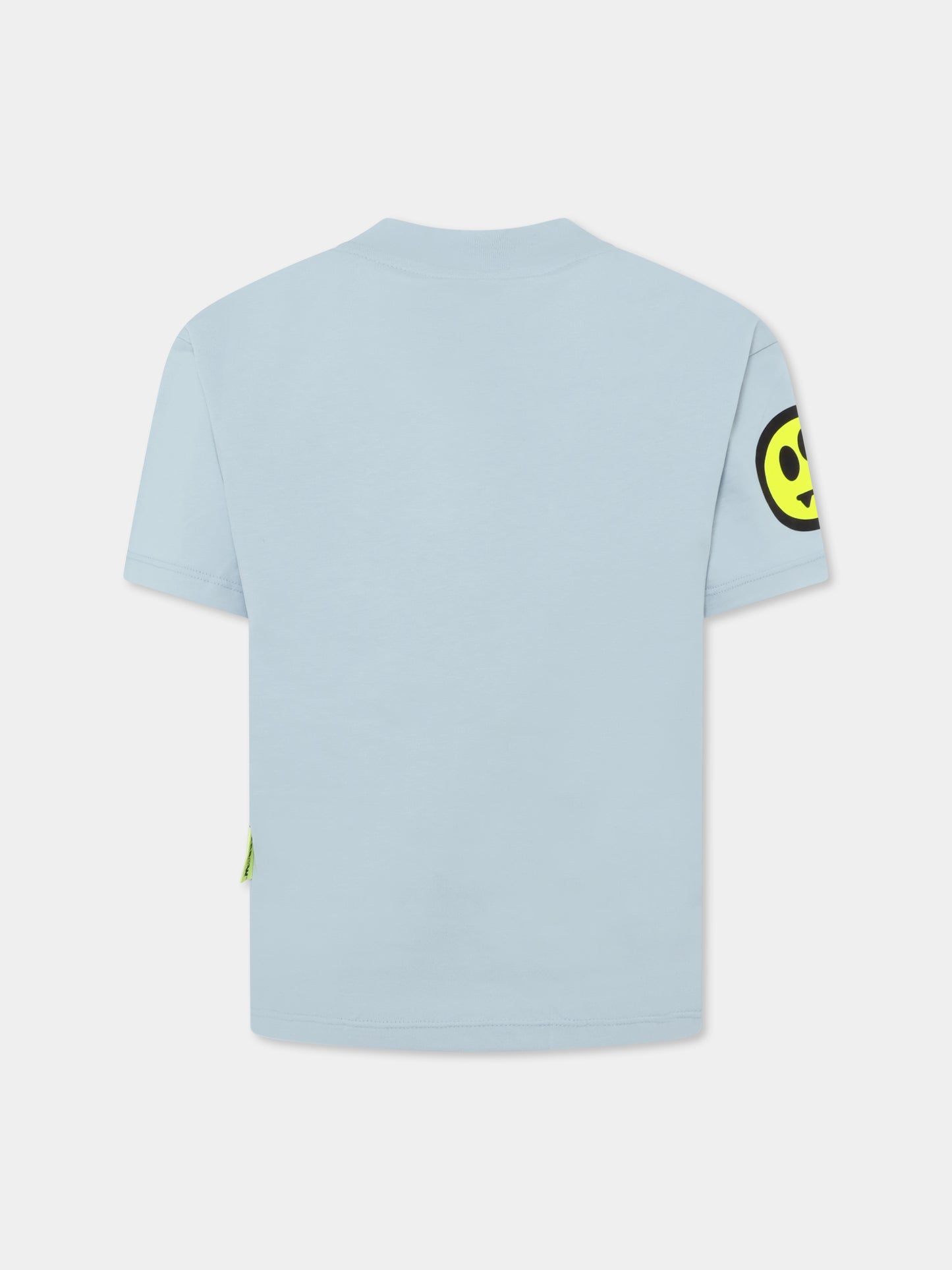 T-shirt celeste per bambini con logo