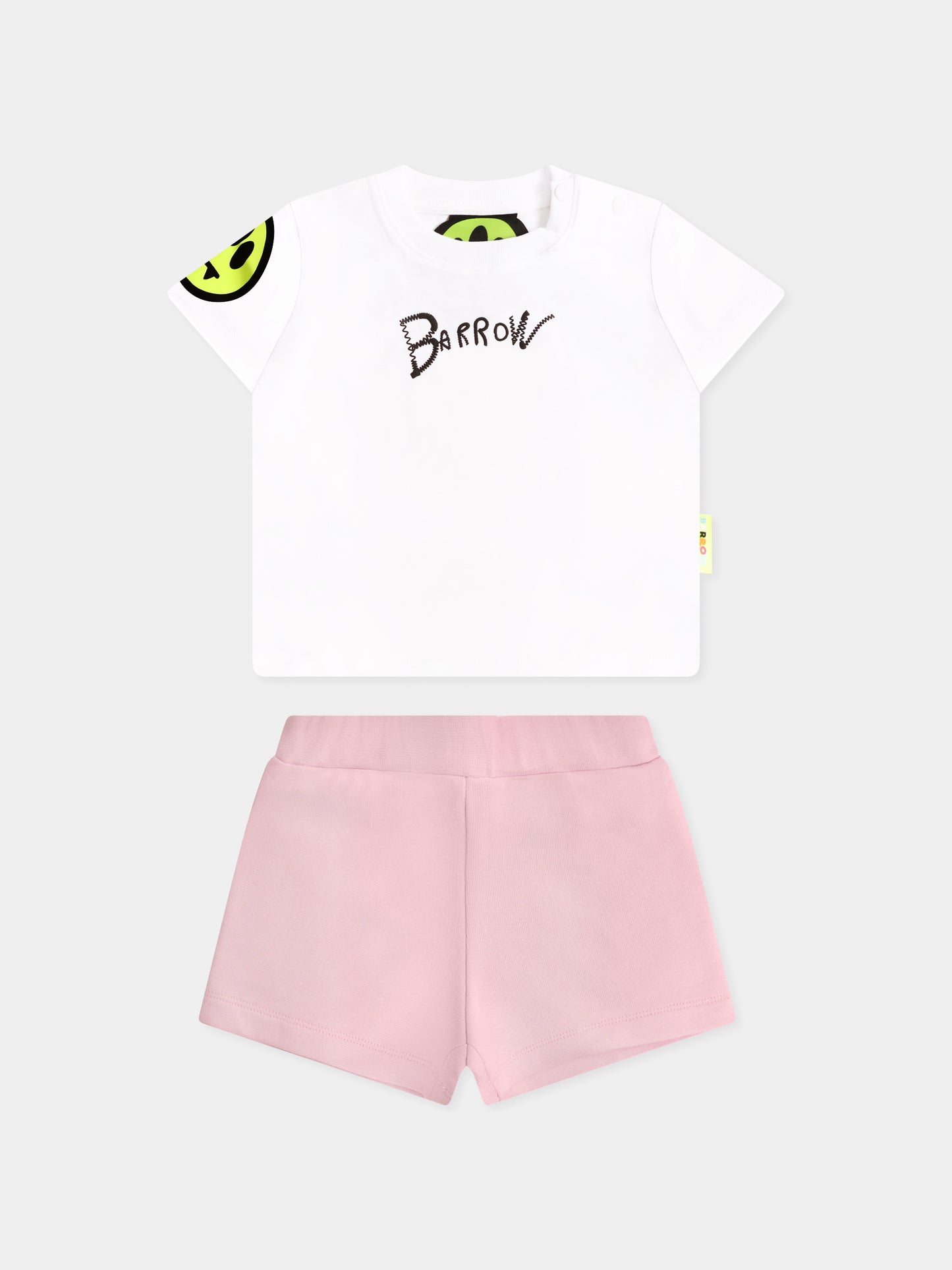 Completo multicolor per neonata con logo