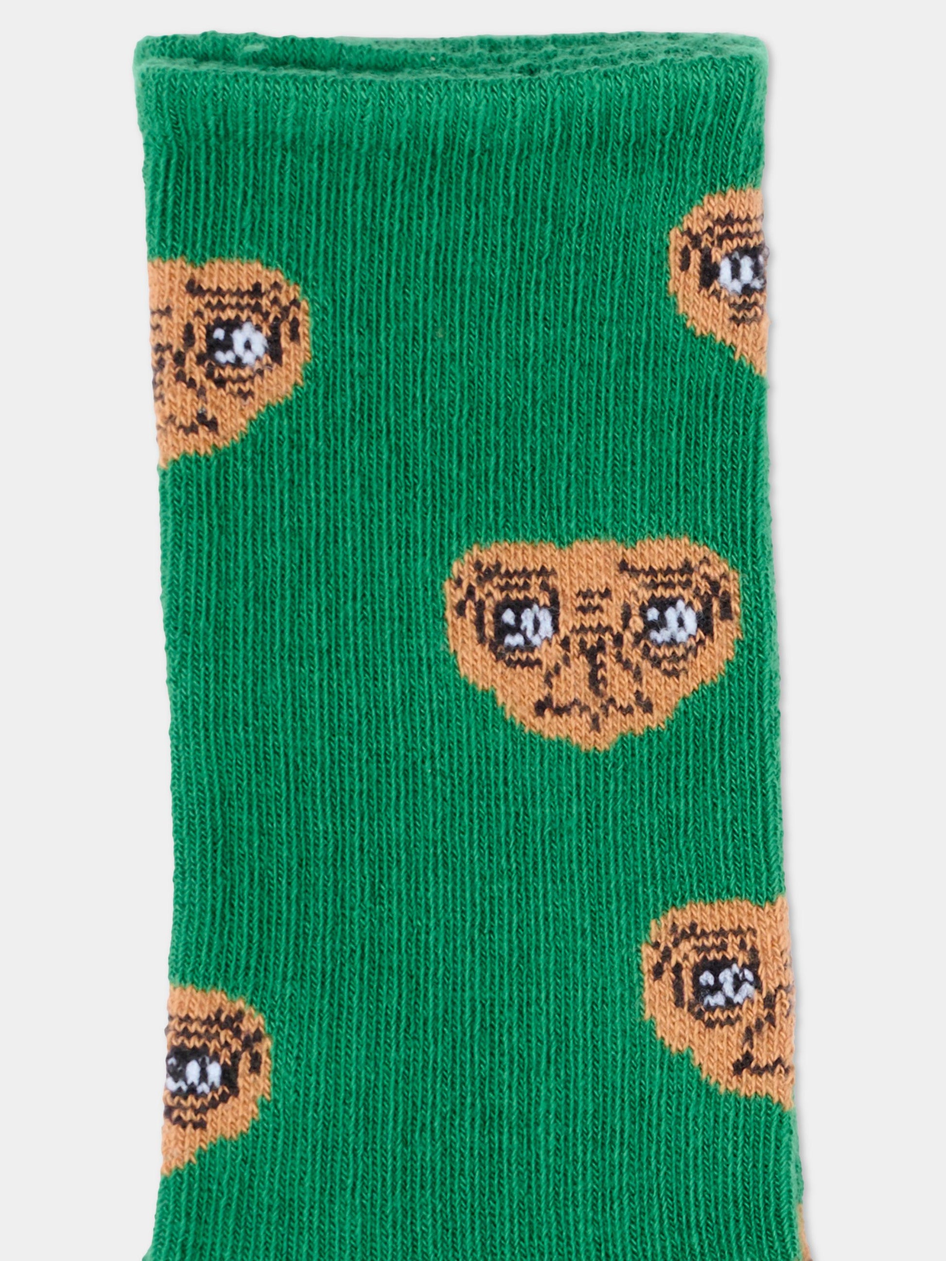 Calzini verdi per bambino con E.T.,Mini Rodini,2586010375