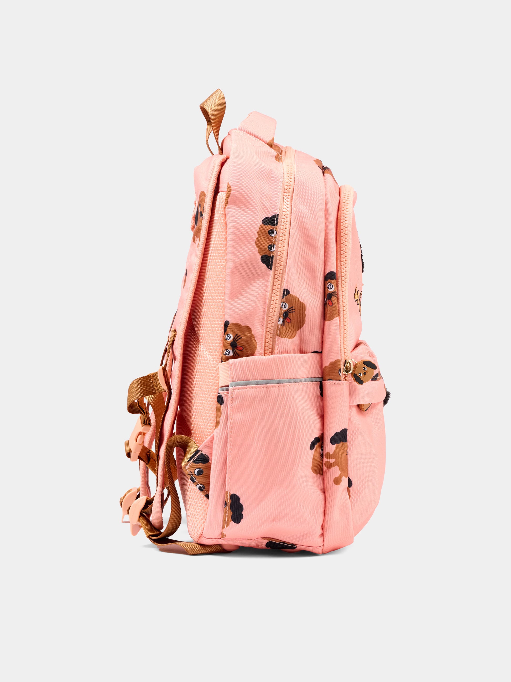 Zaino rosa per bambina con cagnolini,Mini Rodini,2616010528