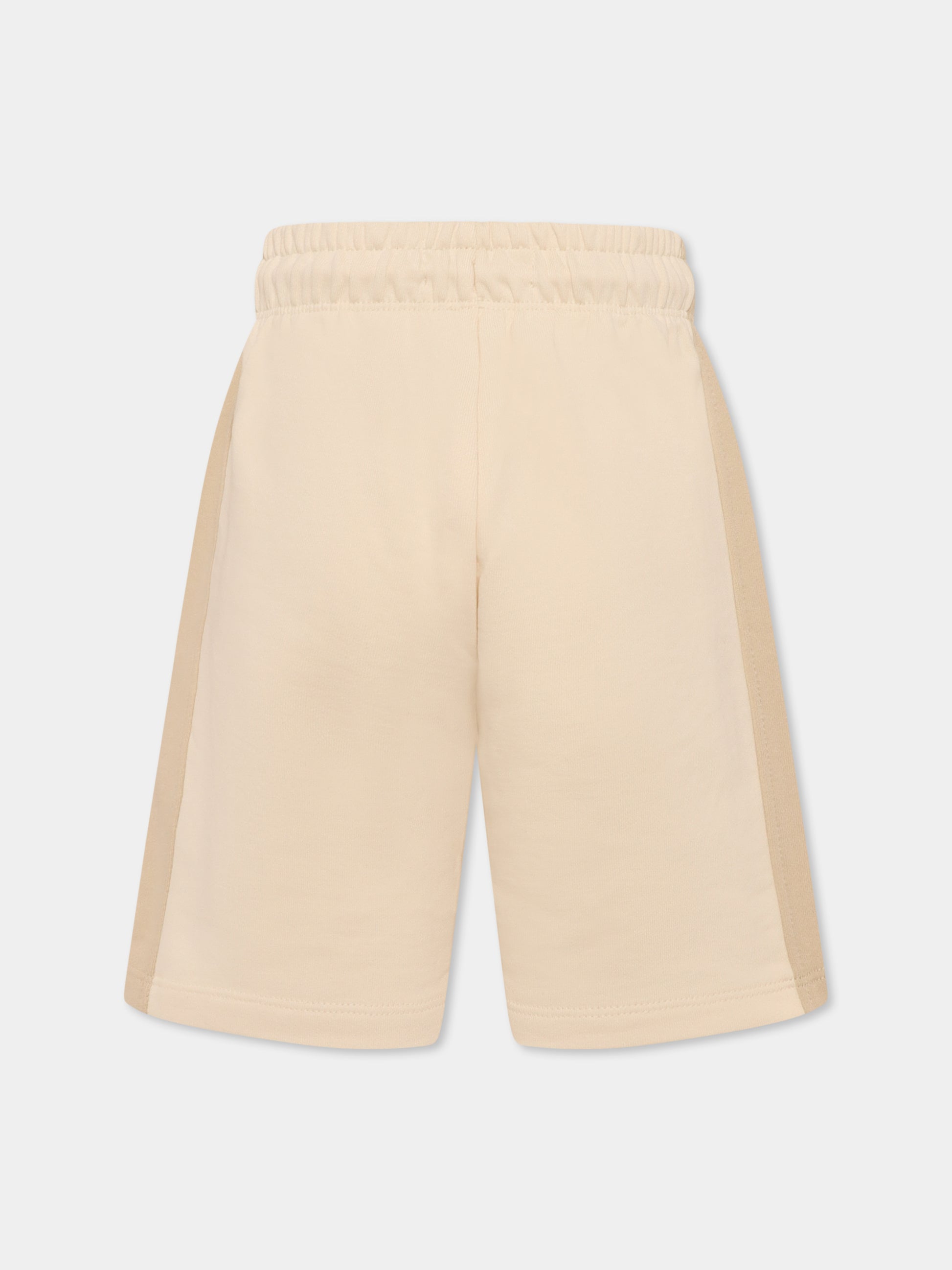 Shorts beige per bambino con logo,Calvin Klein Kids,25S CKIB0IB02433J IB0IB02433 PD1