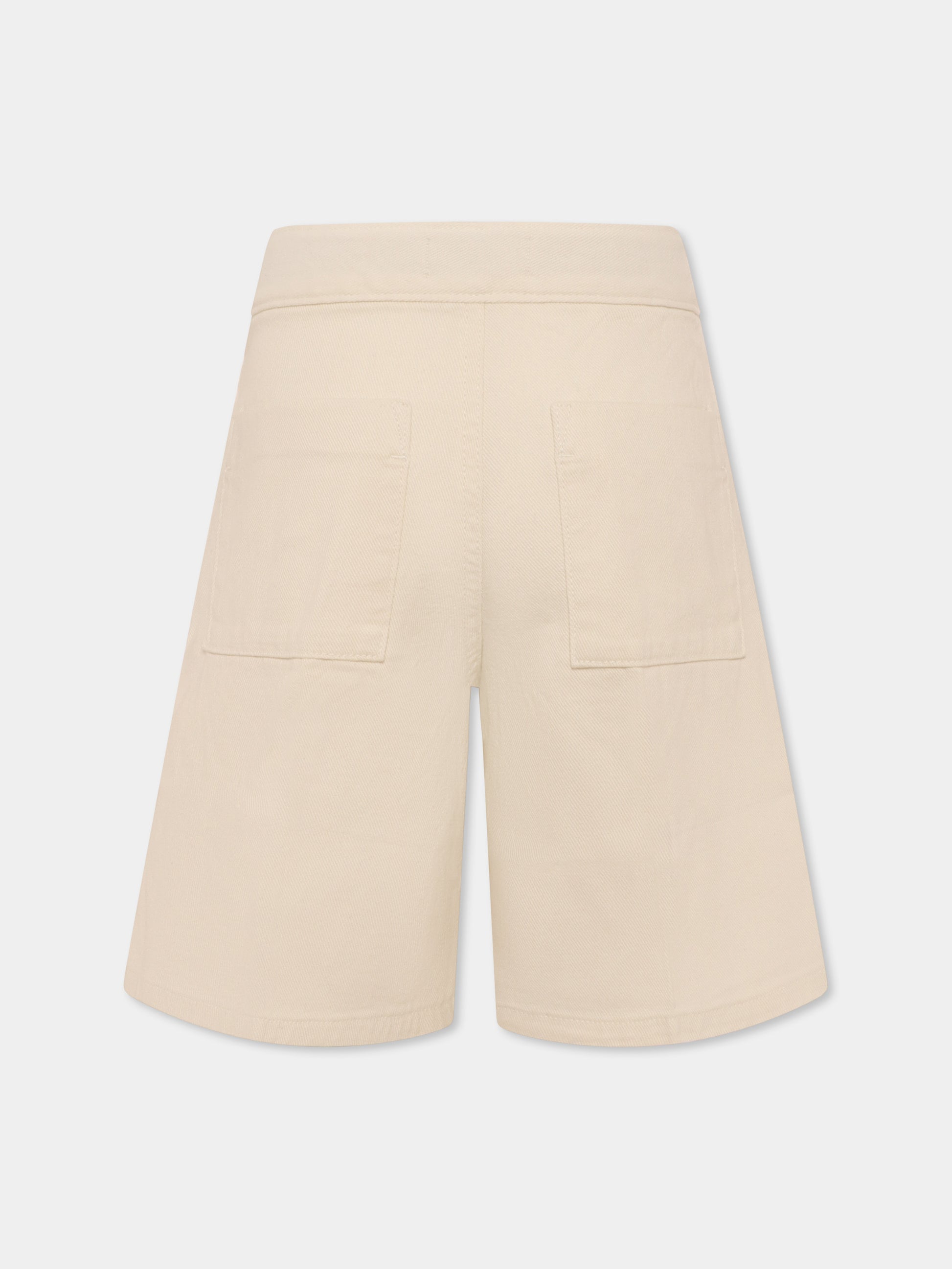 Shorts beige per bambino con logo,Calvin Klein Kids,25S CKIG0IG02884J IG0IG02884 YAS