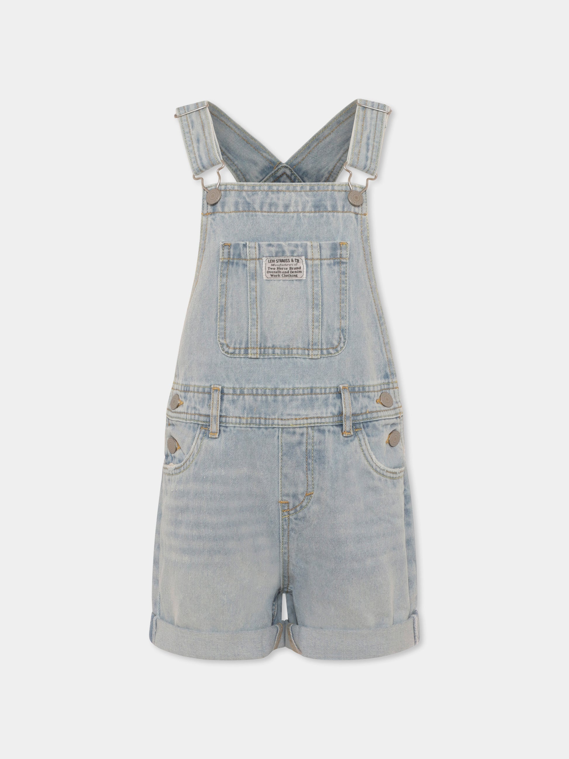 Salopette denim per bambina,Levi's Kids,3EH030 LA0