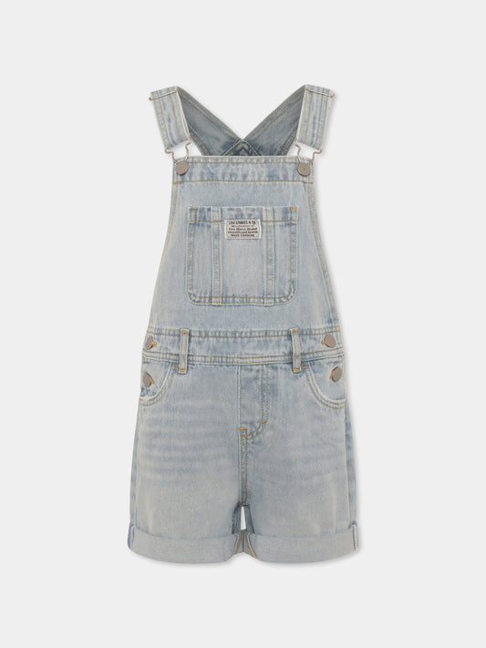 Salopette denim per bambina,Levi's Kids,3EH030 LA0