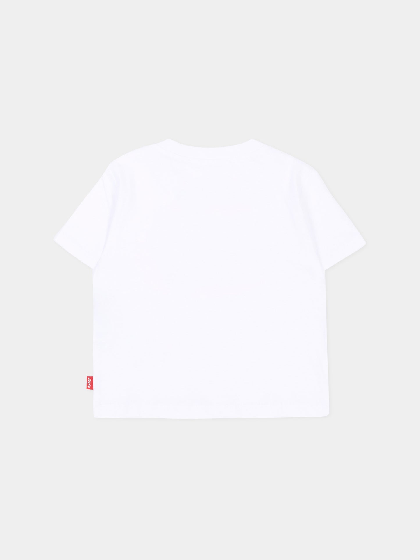T-shirt a manica corta bianca logo,Levi's Kids,6EM318 W1T