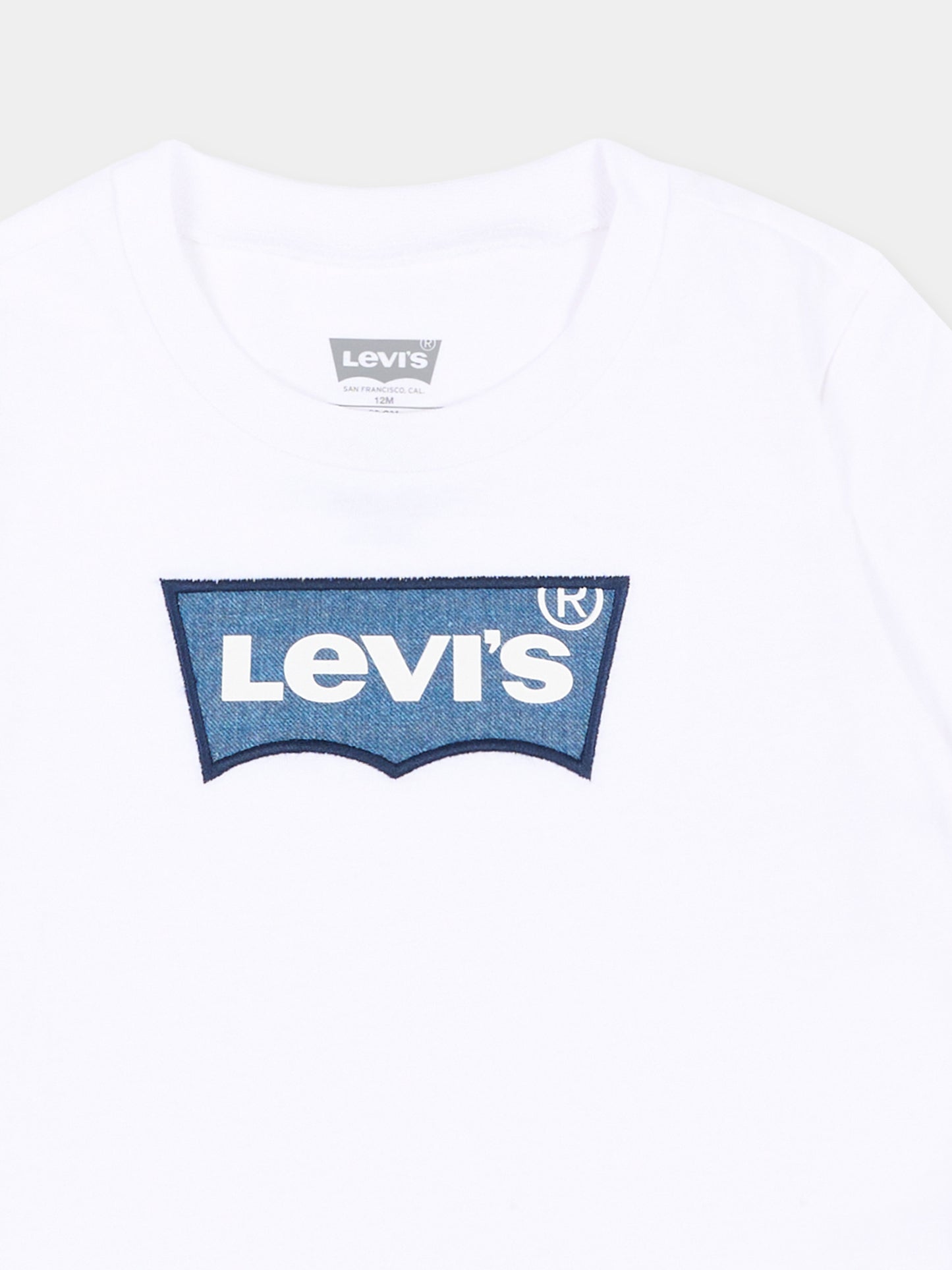 T-shirt a manica corta bianca logo,Levi's Kids,6EM318 W1T