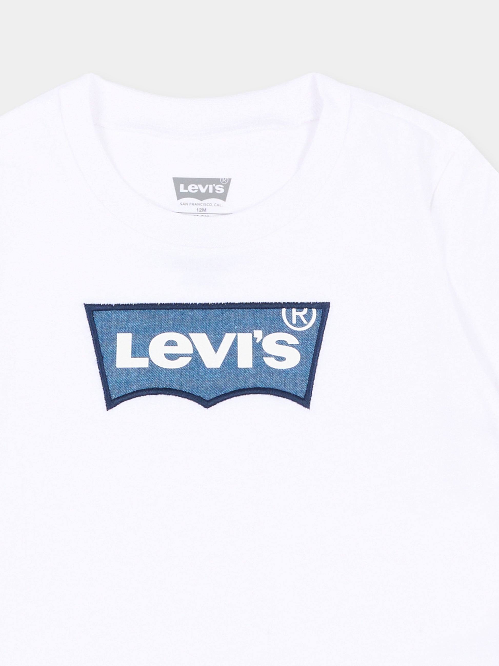 T-shirt a manica corta bianca logo,Levi's Kids,6EM318 W1T