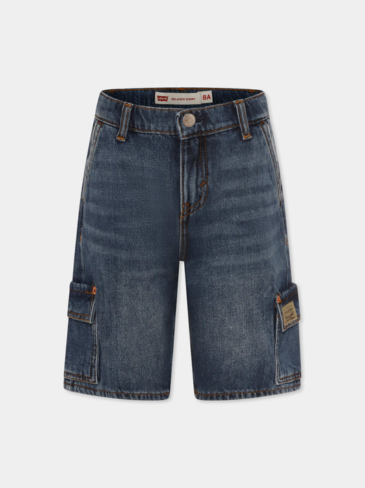 Shorts denim per bambino,Levi's Kids,8EM377 DC4