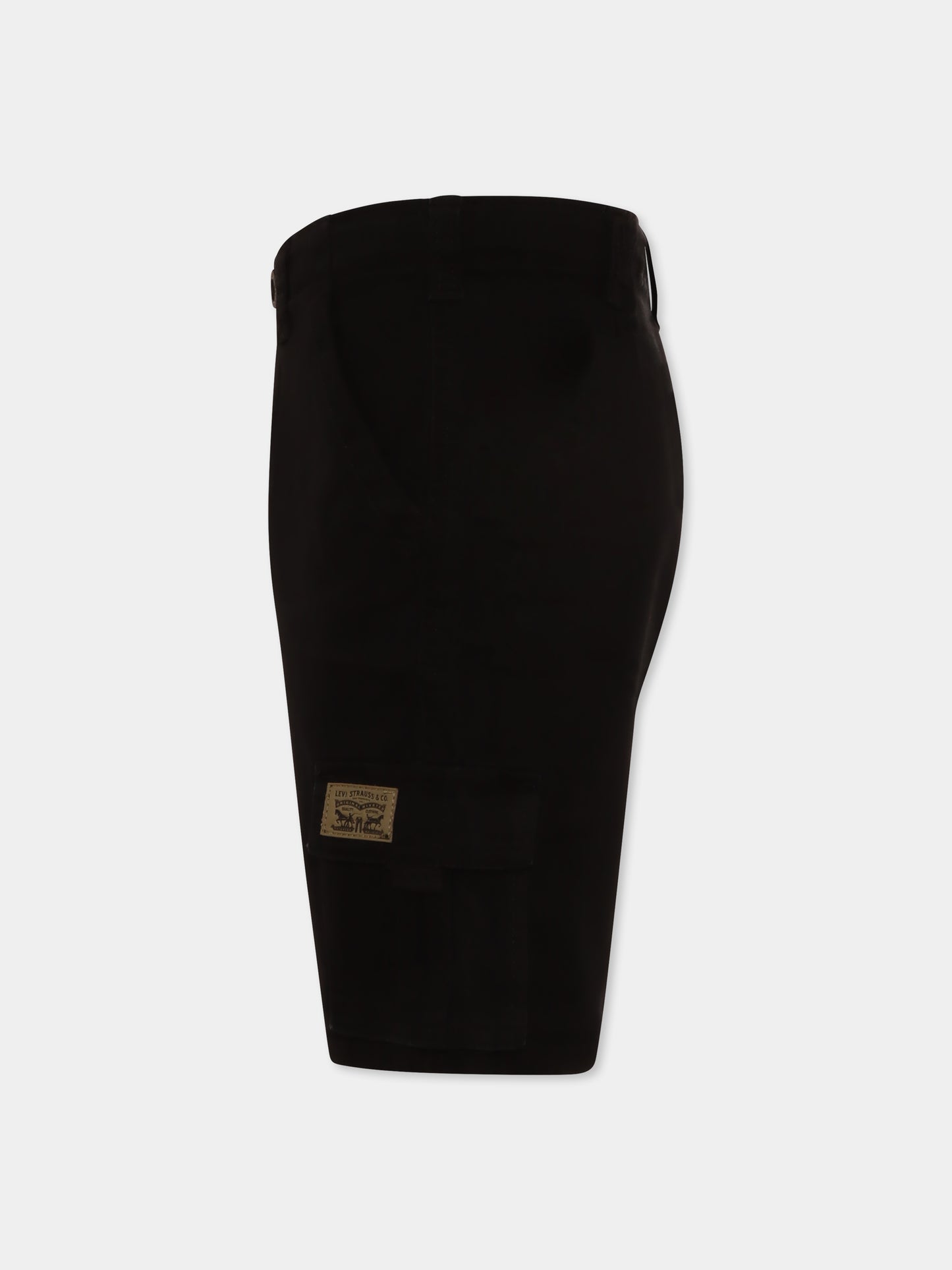 Shorts neri per bambino,Levi's Kids,8EM381 G52