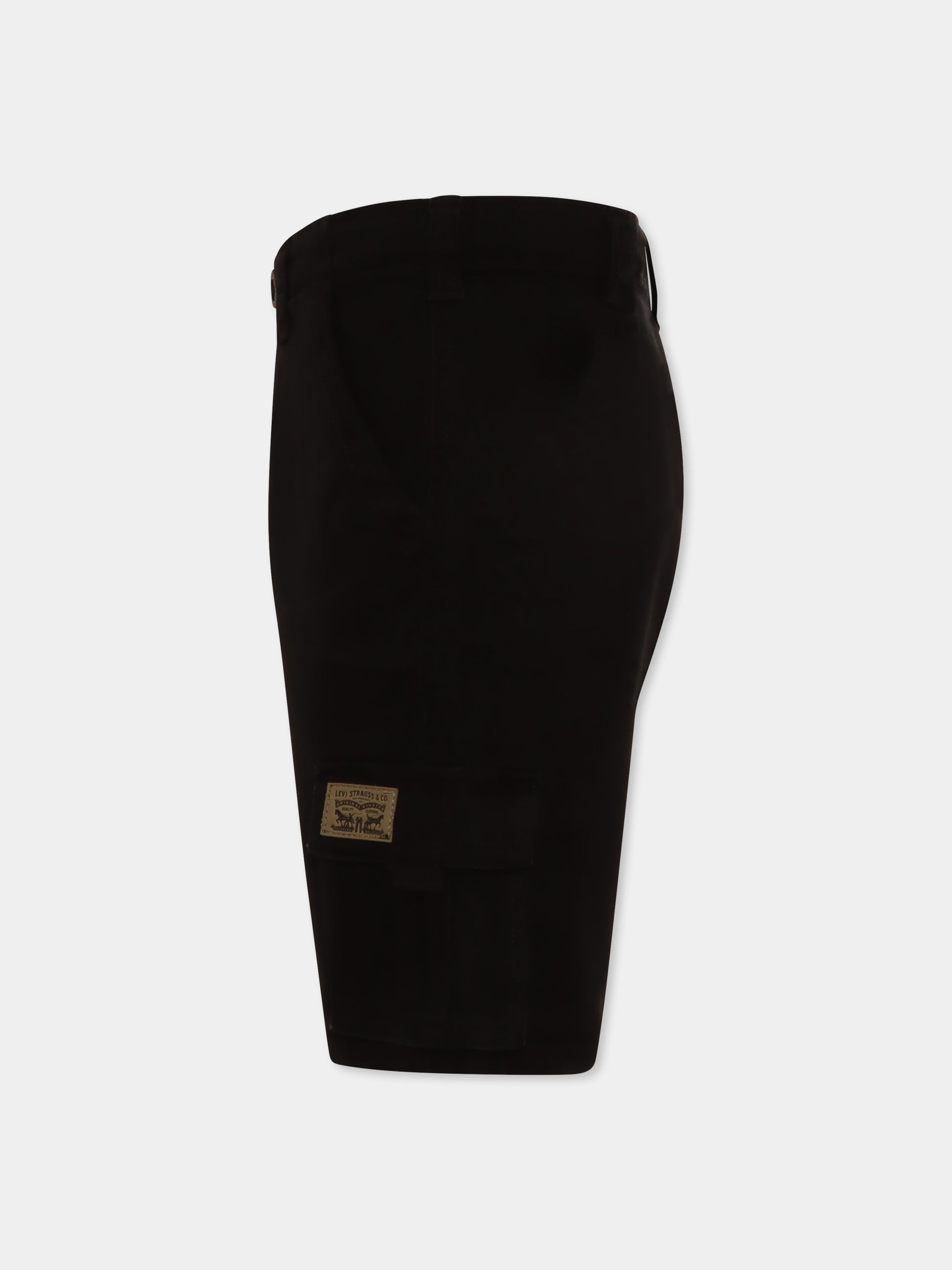 Shorts neri per bambino,Levi's Kids,8EM381 G52