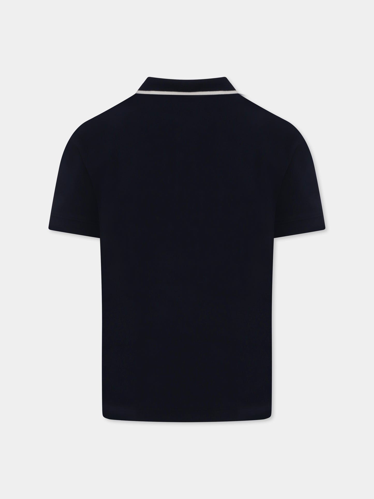 Polo blu per bambino con logo,Tommy Hilfiger Junior,25S THKB0KB09524J KB0KB09524 C1G