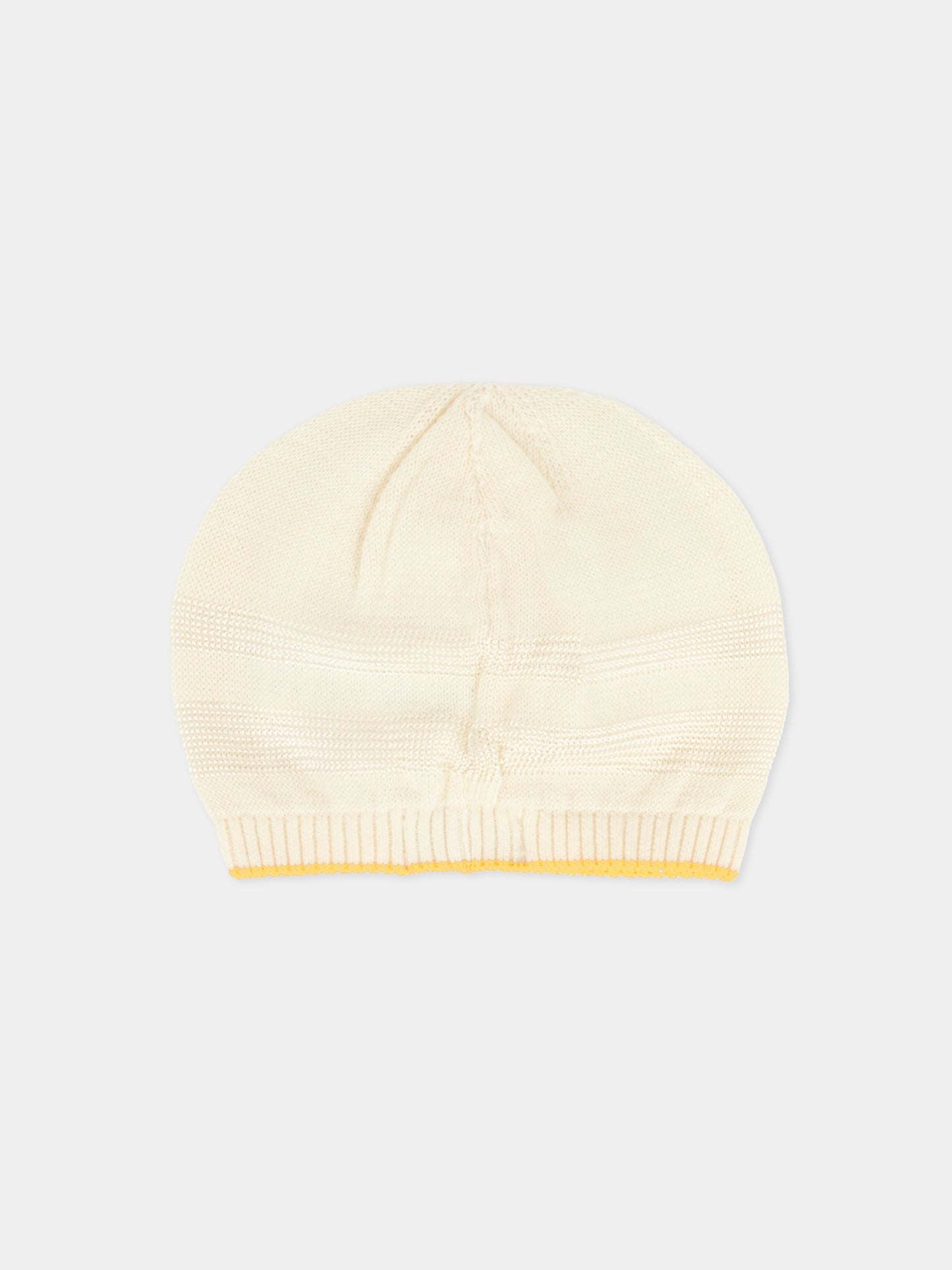 Berretto avorio per neonati con filo giallo,Gensami,CAP-STR-CO IVORY