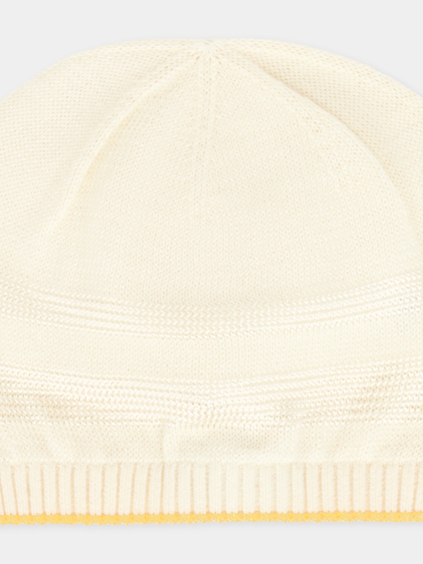 Berretto avorio per neonati con filo giallo,Gensami,CAP-STR-CO IVORY