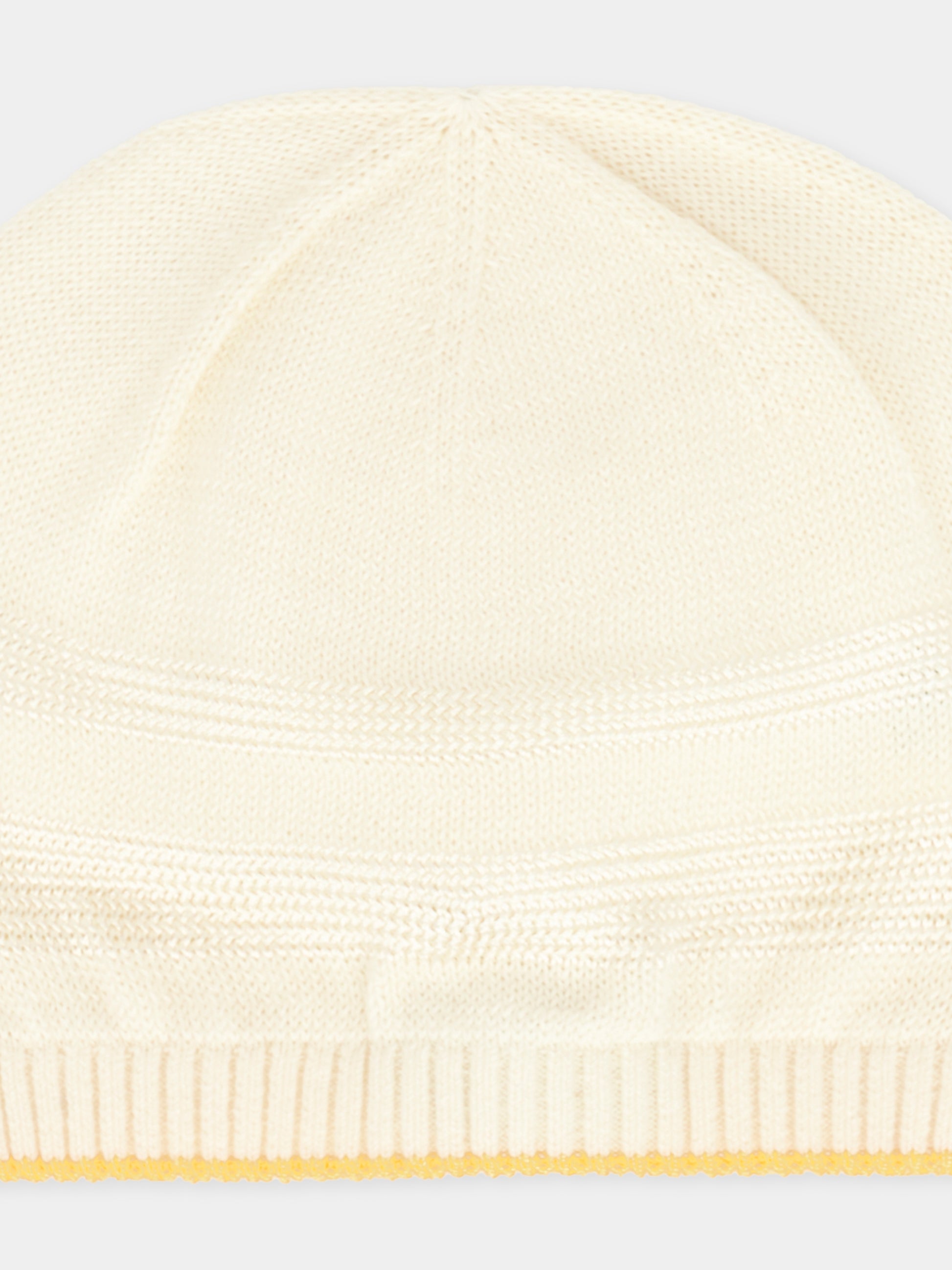 Berretto avorio per neonati con filo giallo,Gensami,CAP-STR-CO IVORY