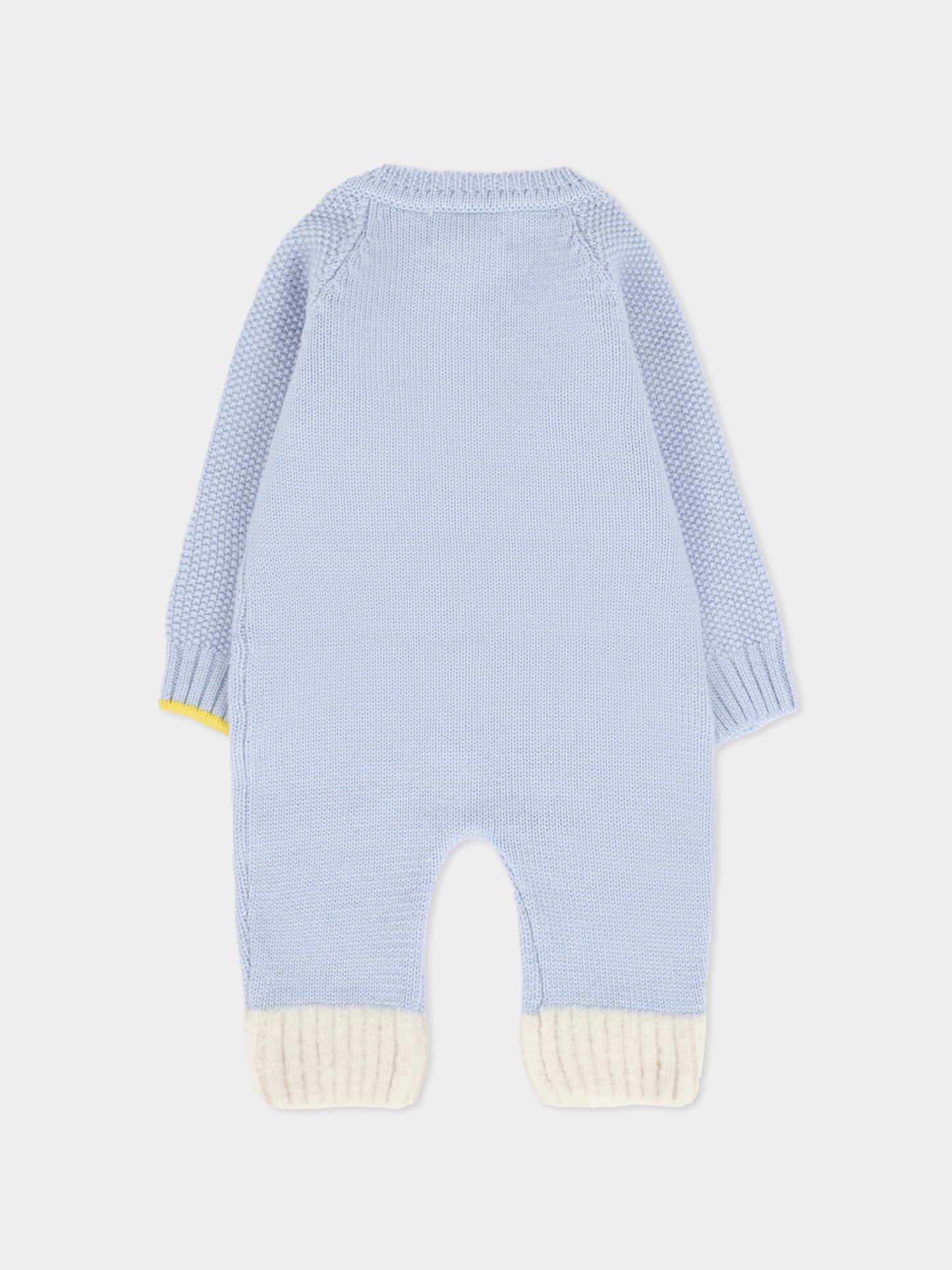 Tutina celeste per neonato con alpachino,Gensami,TU-PEEKABOO-WE SKY BLUE