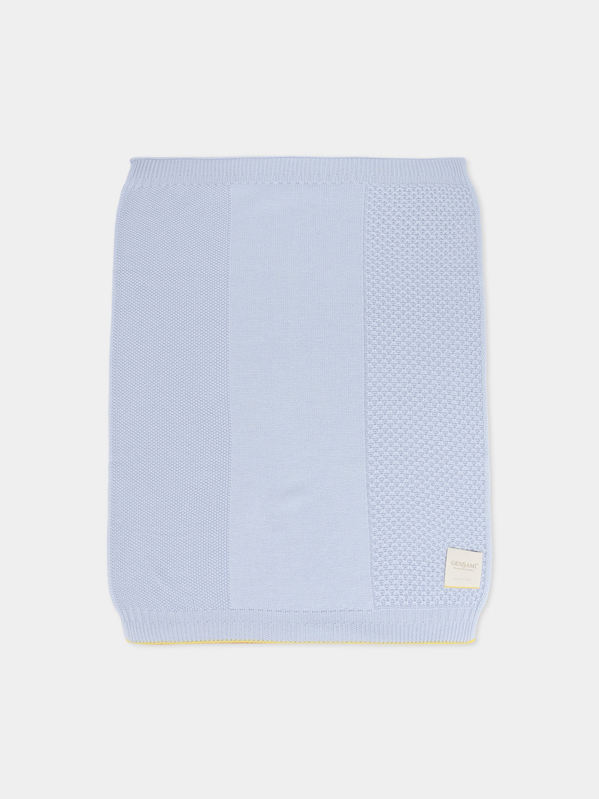 Coperta celeste per neonato,Gensami,COP-TRIPLA-WE SKY BLUE