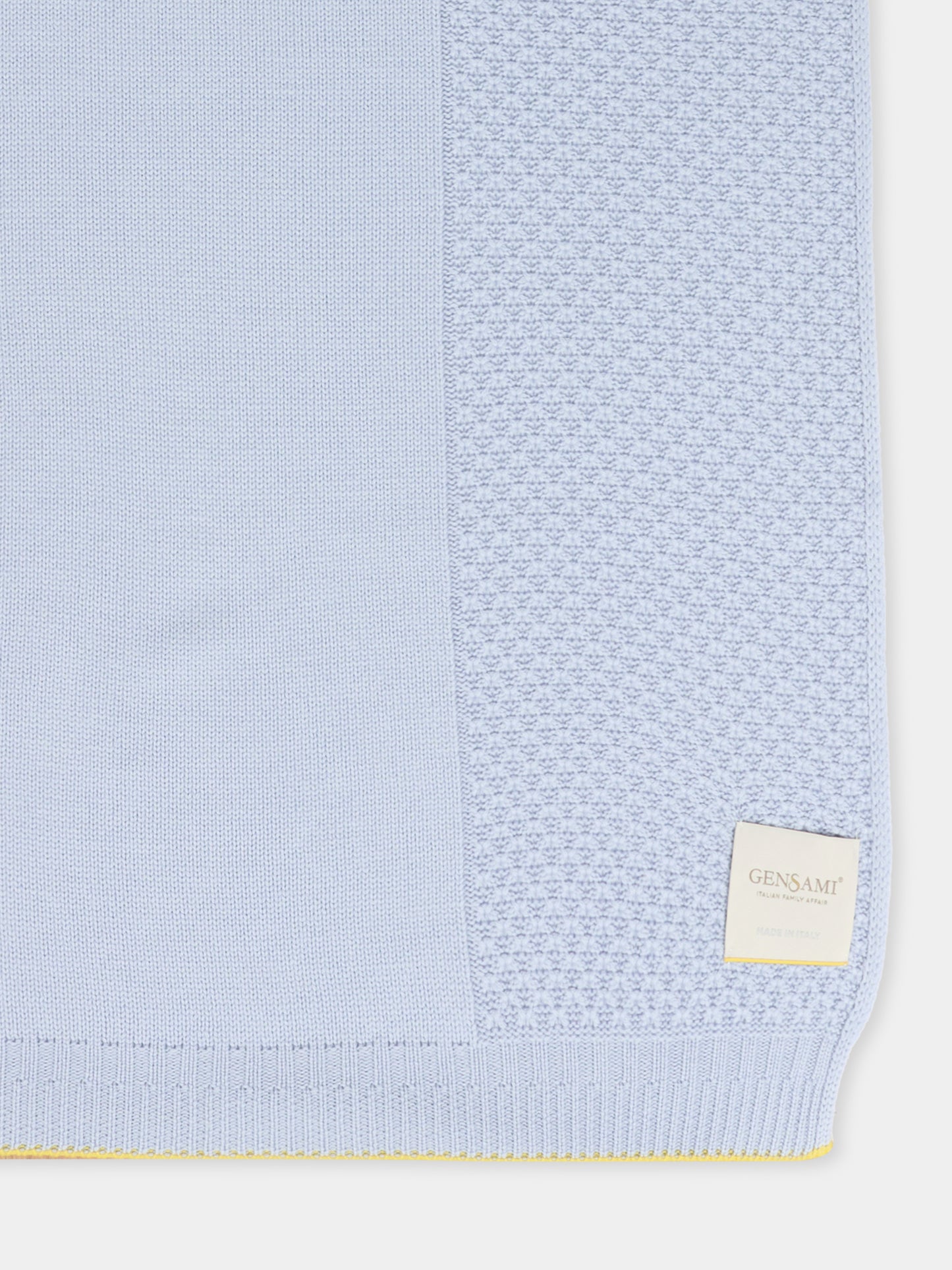 Coperta celeste per neonato,Gensami,COP-TRIPLA-WE SKY BLUE