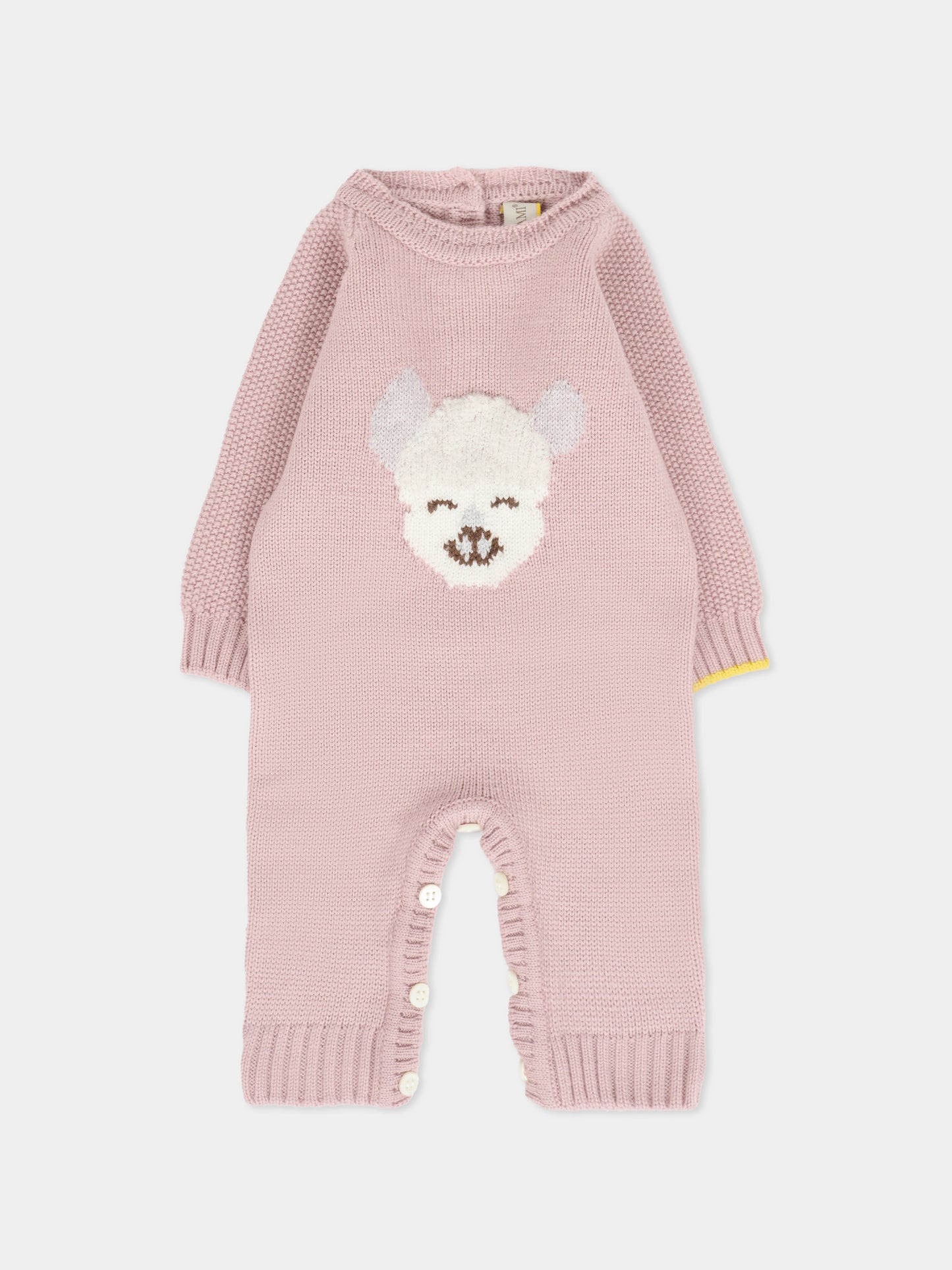 Tutina rosa per neonata con alpachino,Gensami,TU-ALP-WE CAMEO PINK