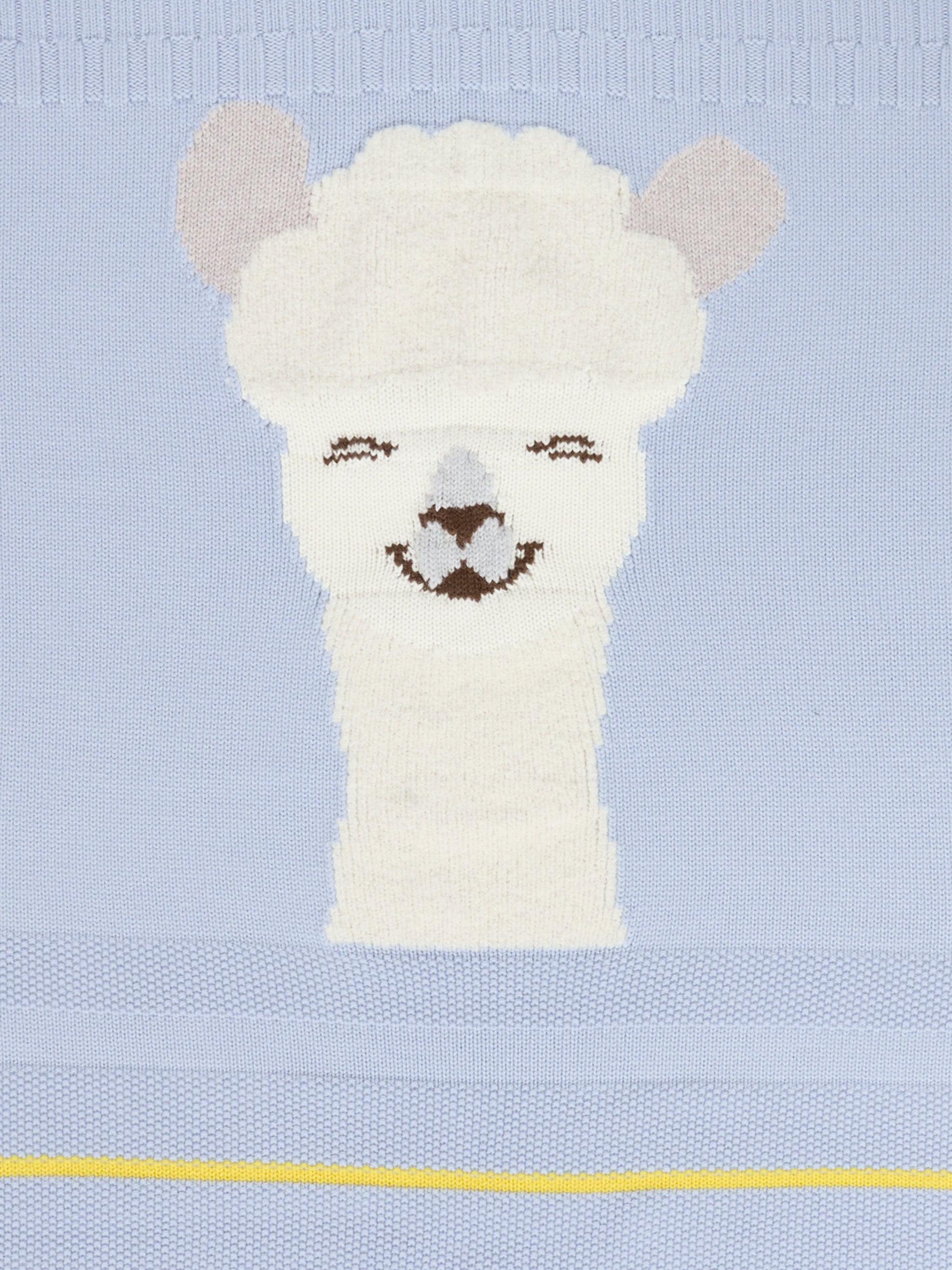 Coperta celeste per neonato con alpachino,Gensami,COP-ALP-WE SKY BLUE