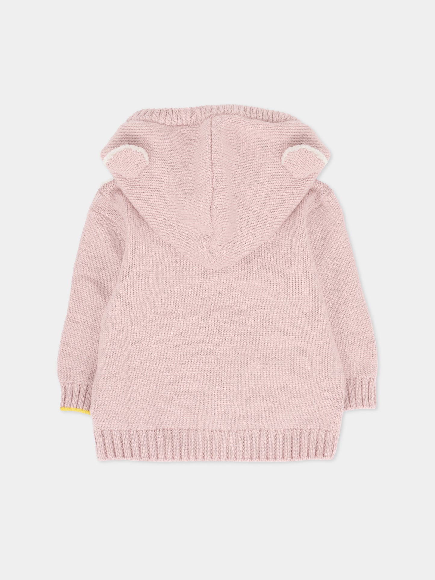 Maglione rosa per neonata con orecchie,Gensami,FEL-ALP-WE CAMEO PINK