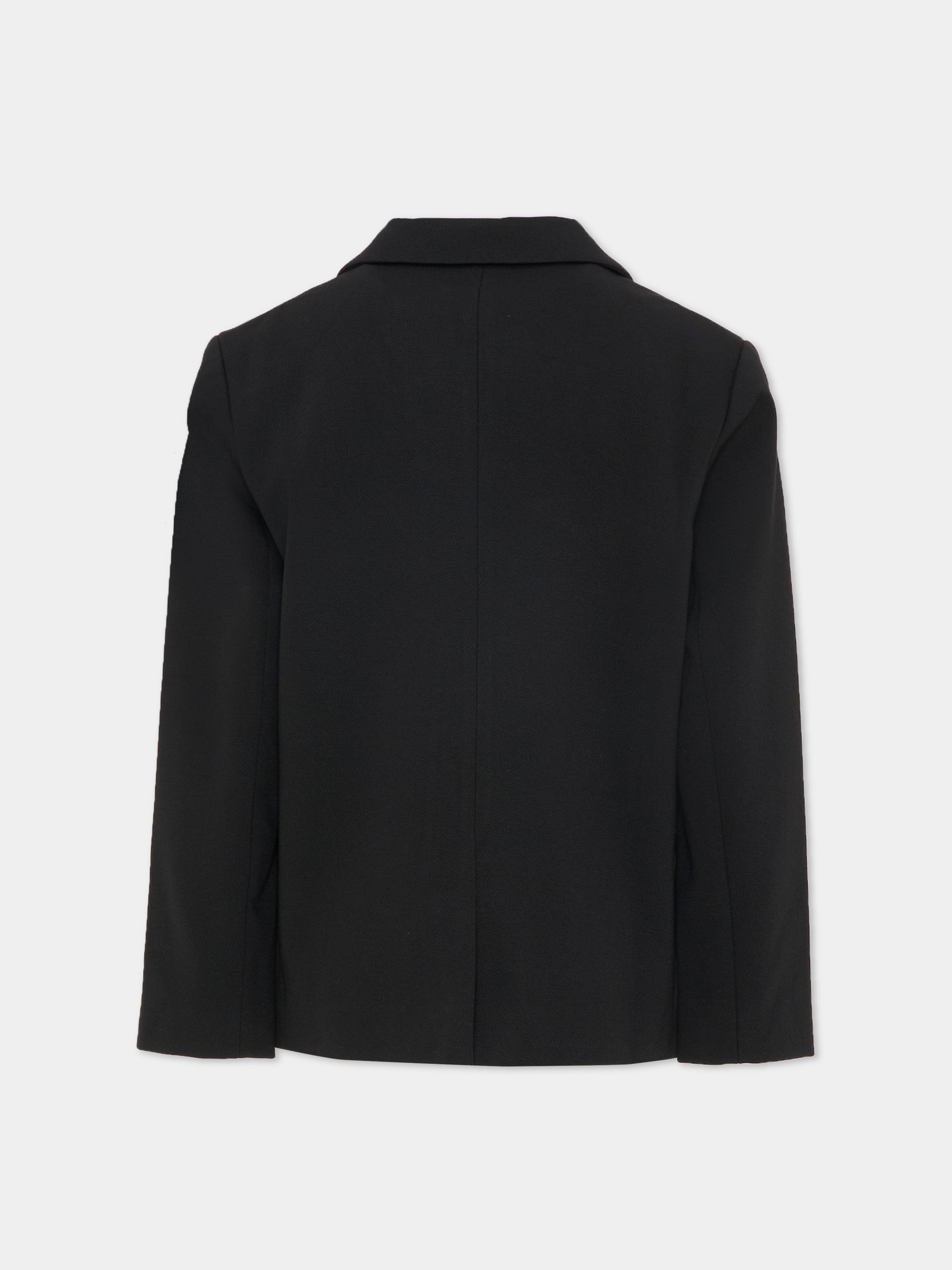 Giacca nera per bambino con logo,Calvin Klein Kids,IB0IB02418 BEH