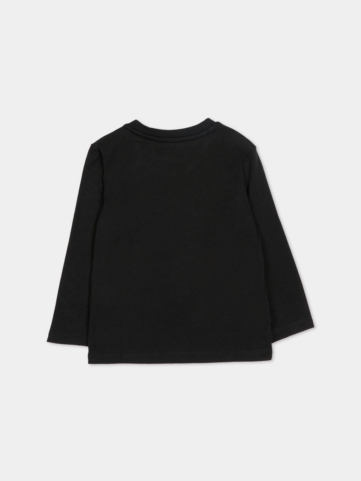 T-Shirt nero per neonati con logo,Calvin Klein Kids,IN0IN00335 BEH