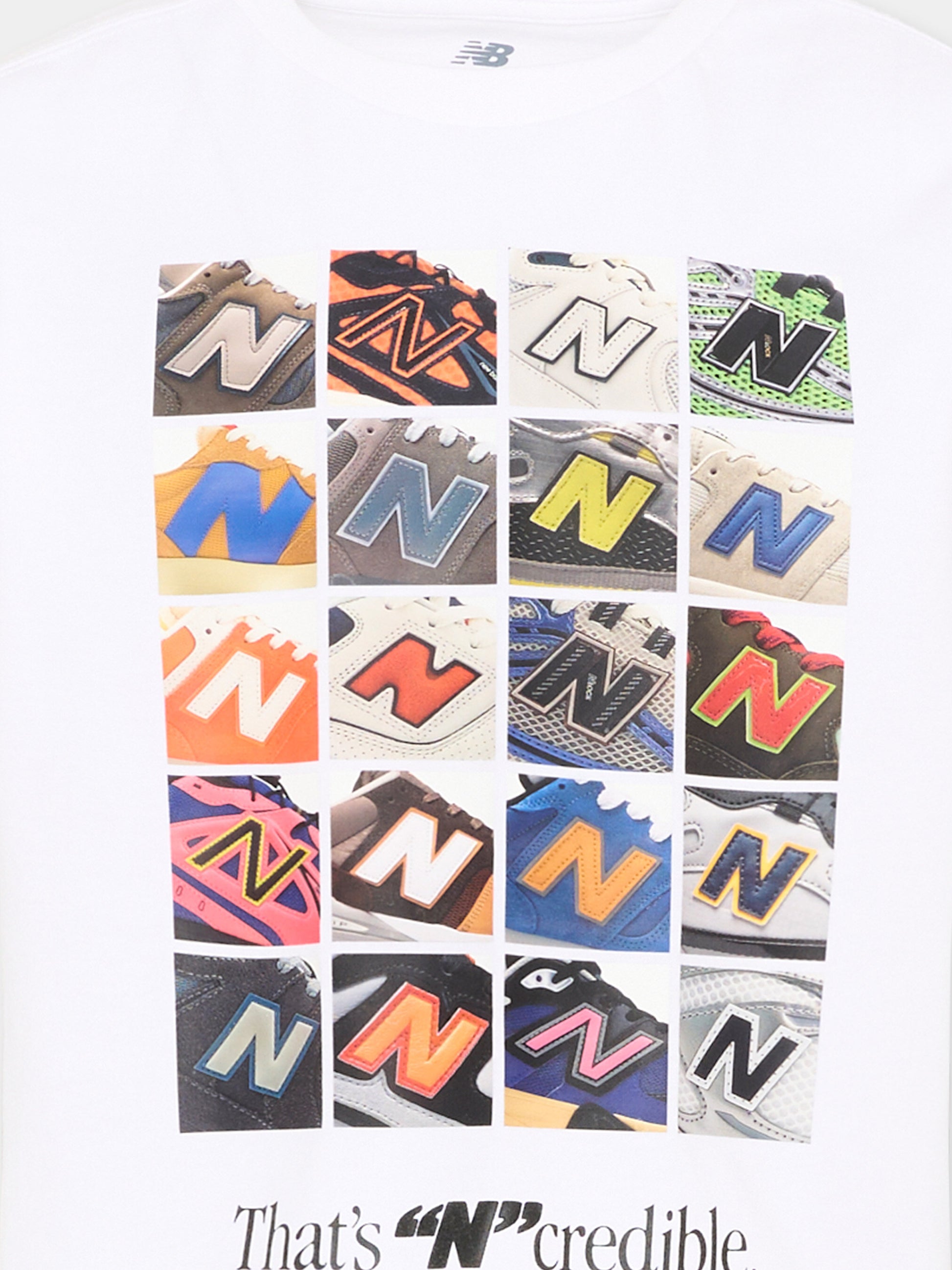 T-shirt bianca per bambino con stampa logo,New Balance,YT61C19J BWE