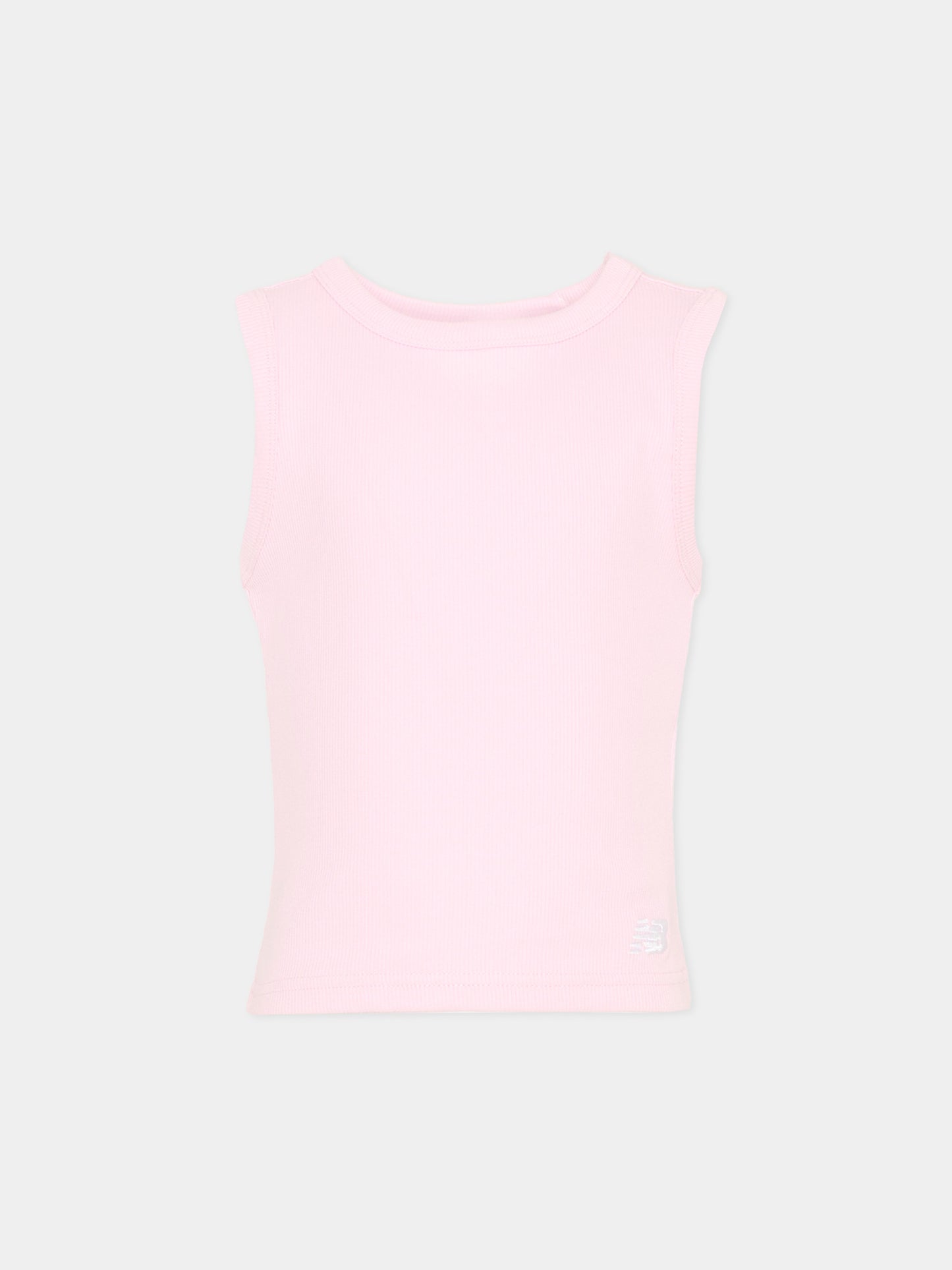 Canotta rosa per bambina con logo,New Balance,YT61L5FG LIR